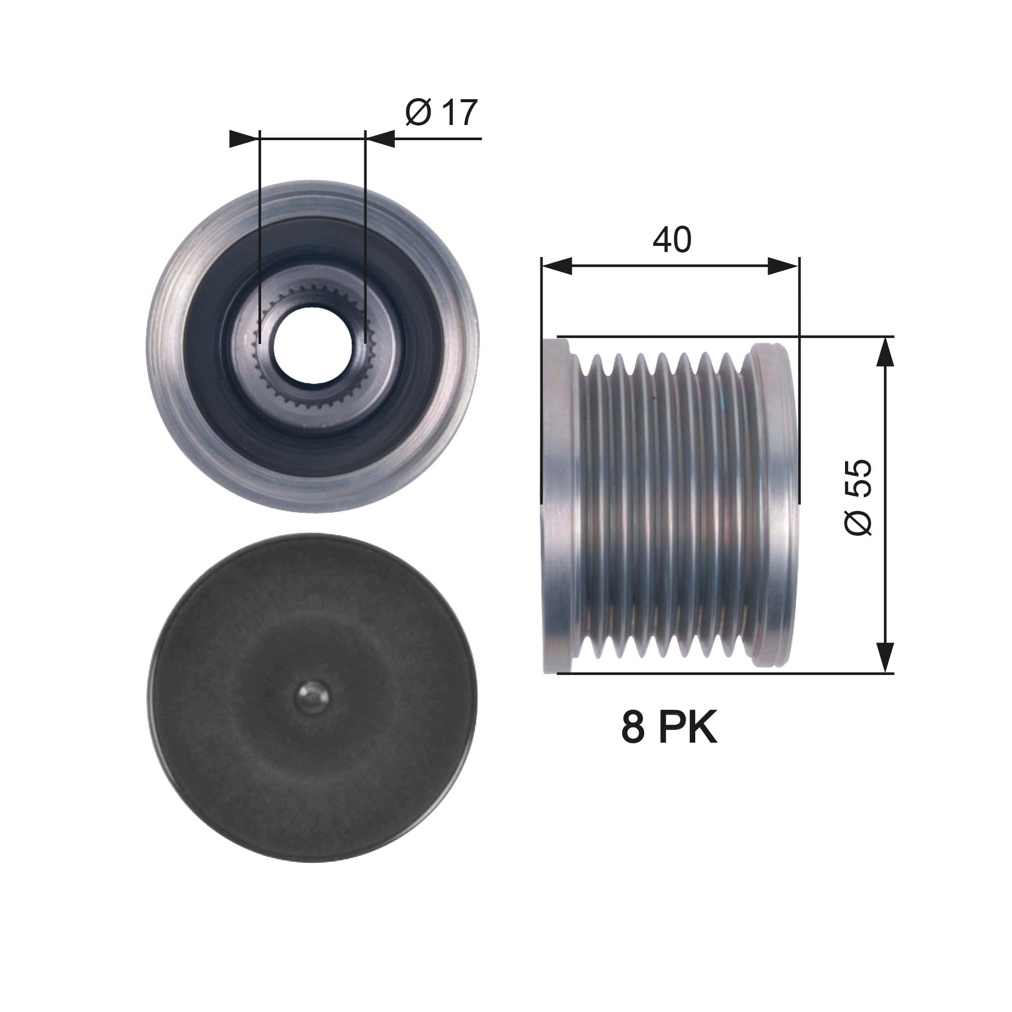 Alternator Freewheel Clutch
