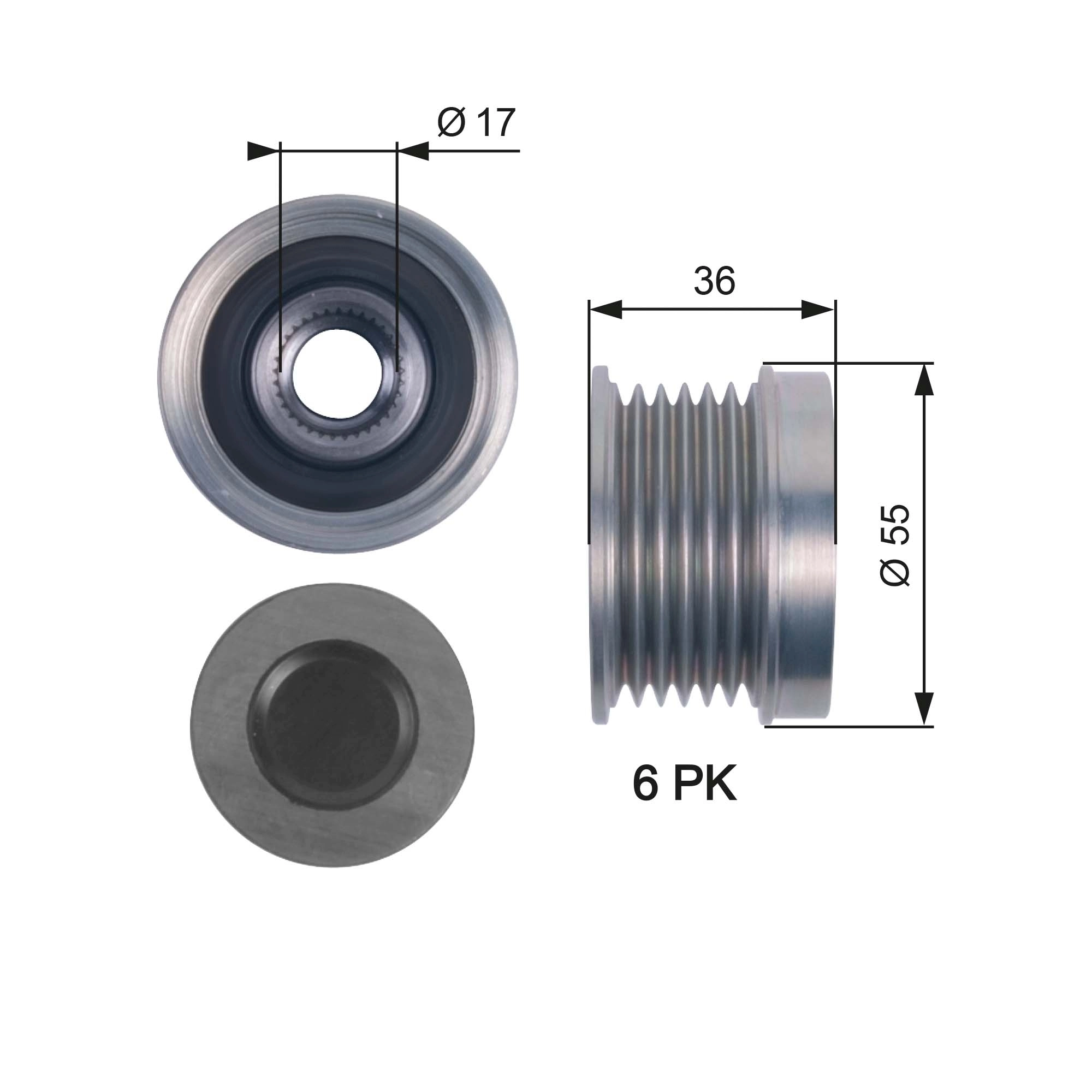 Alternator Freewheel Clutch