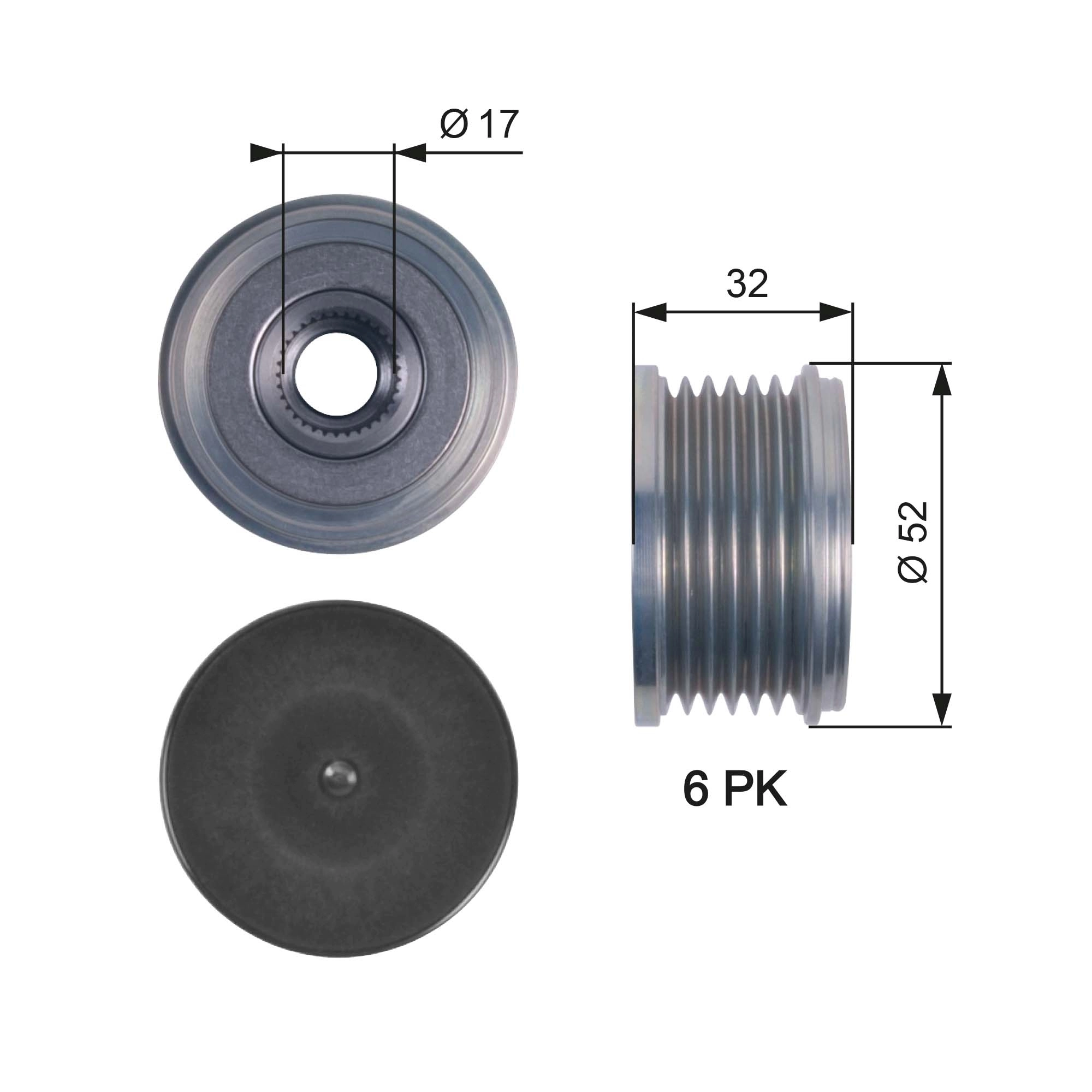 Alternator Freewheel Clutch