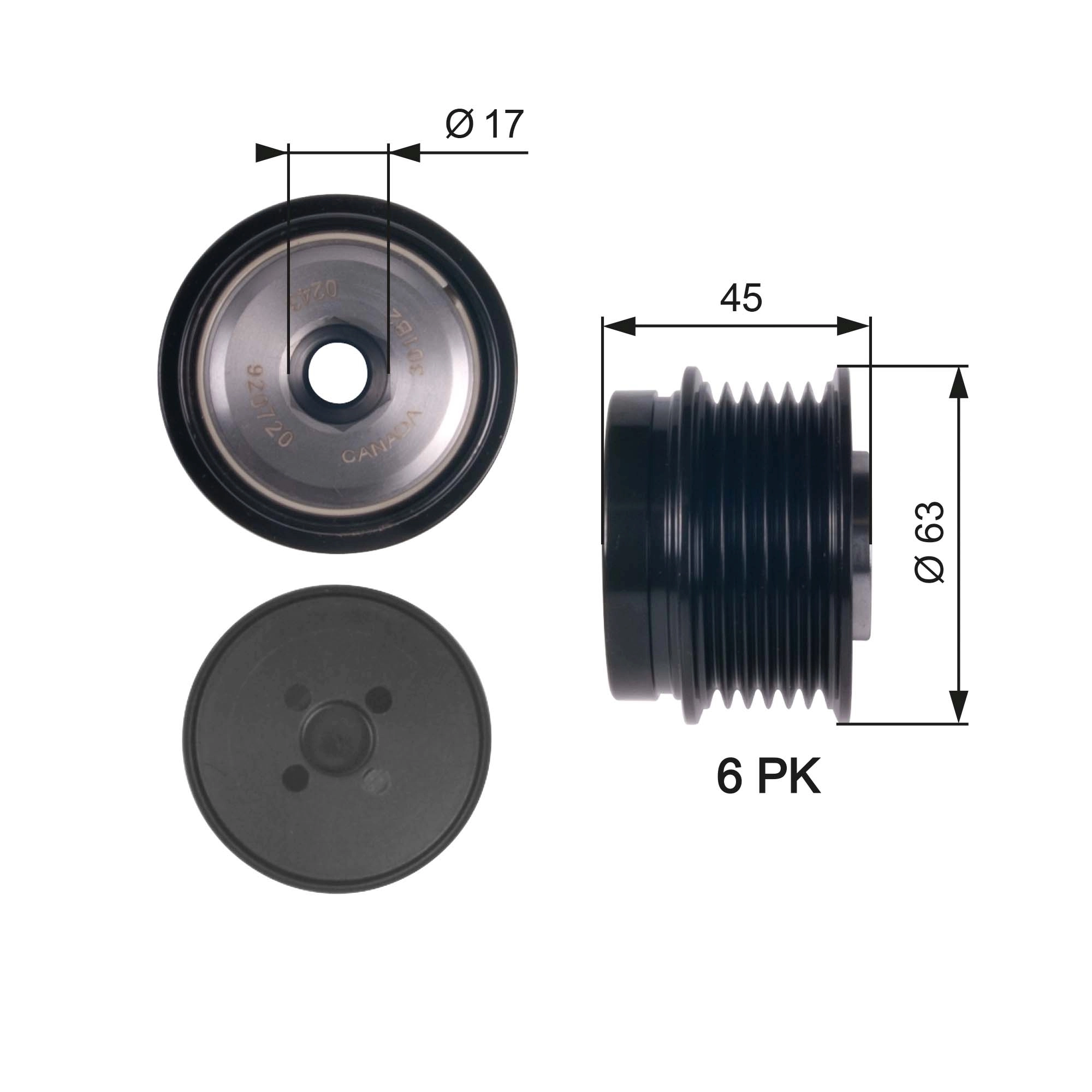 Alternator Freewheel Clutch