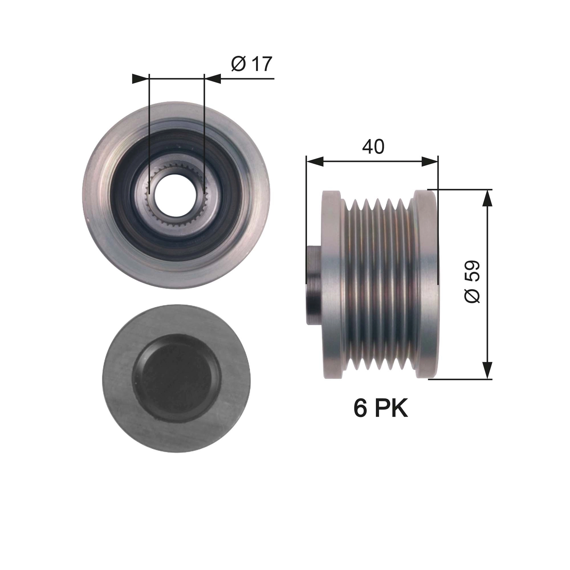 Alternator Freewheel Clutch