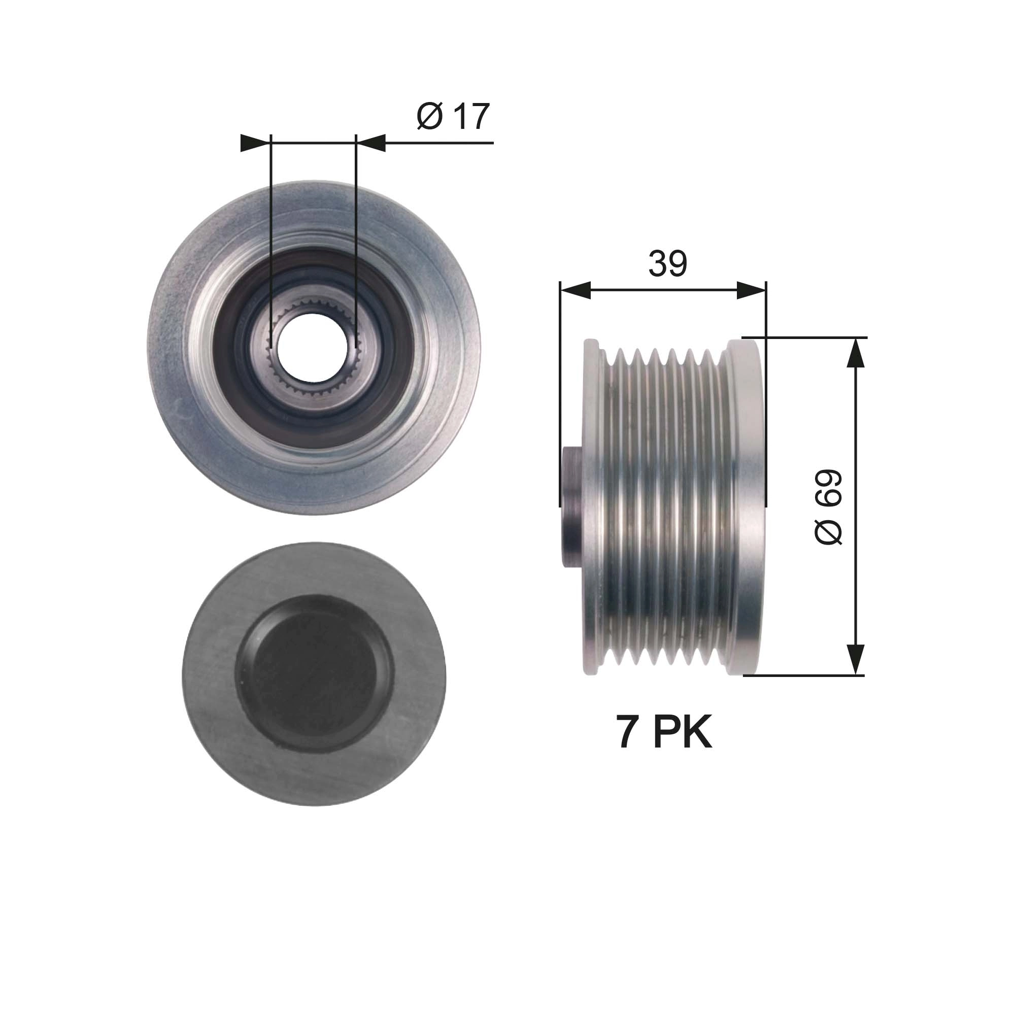 Alternator Freewheel Clutch