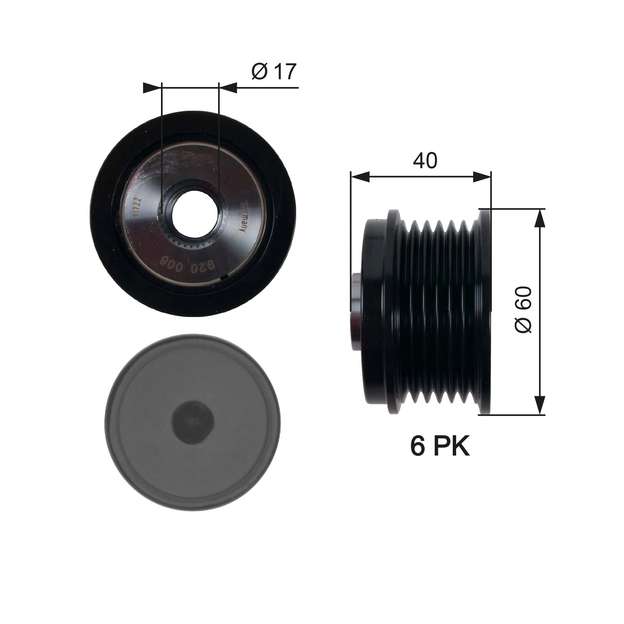 Alternator Freewheel Clutch
