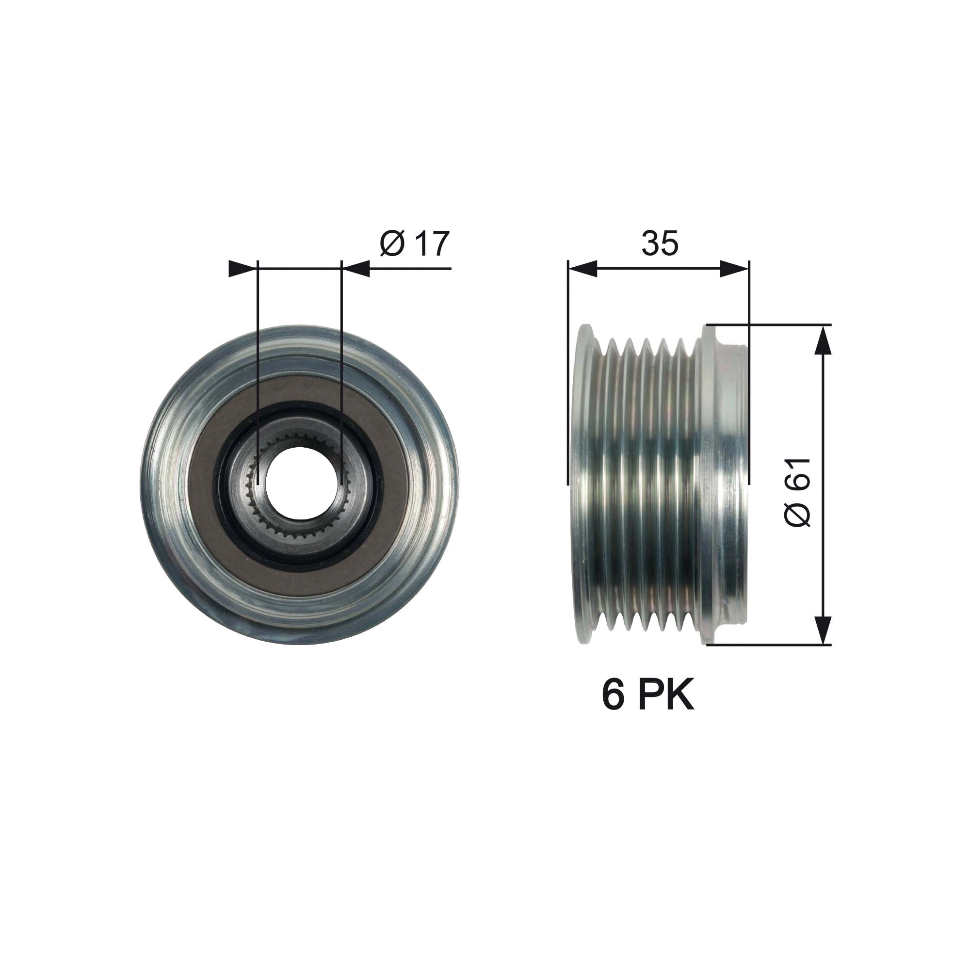 Alternator Freewheel Clutch