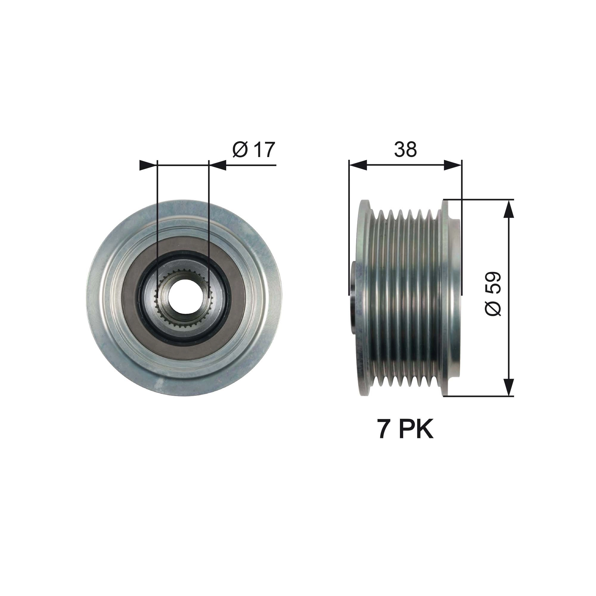 Alternator Freewheel Clutch