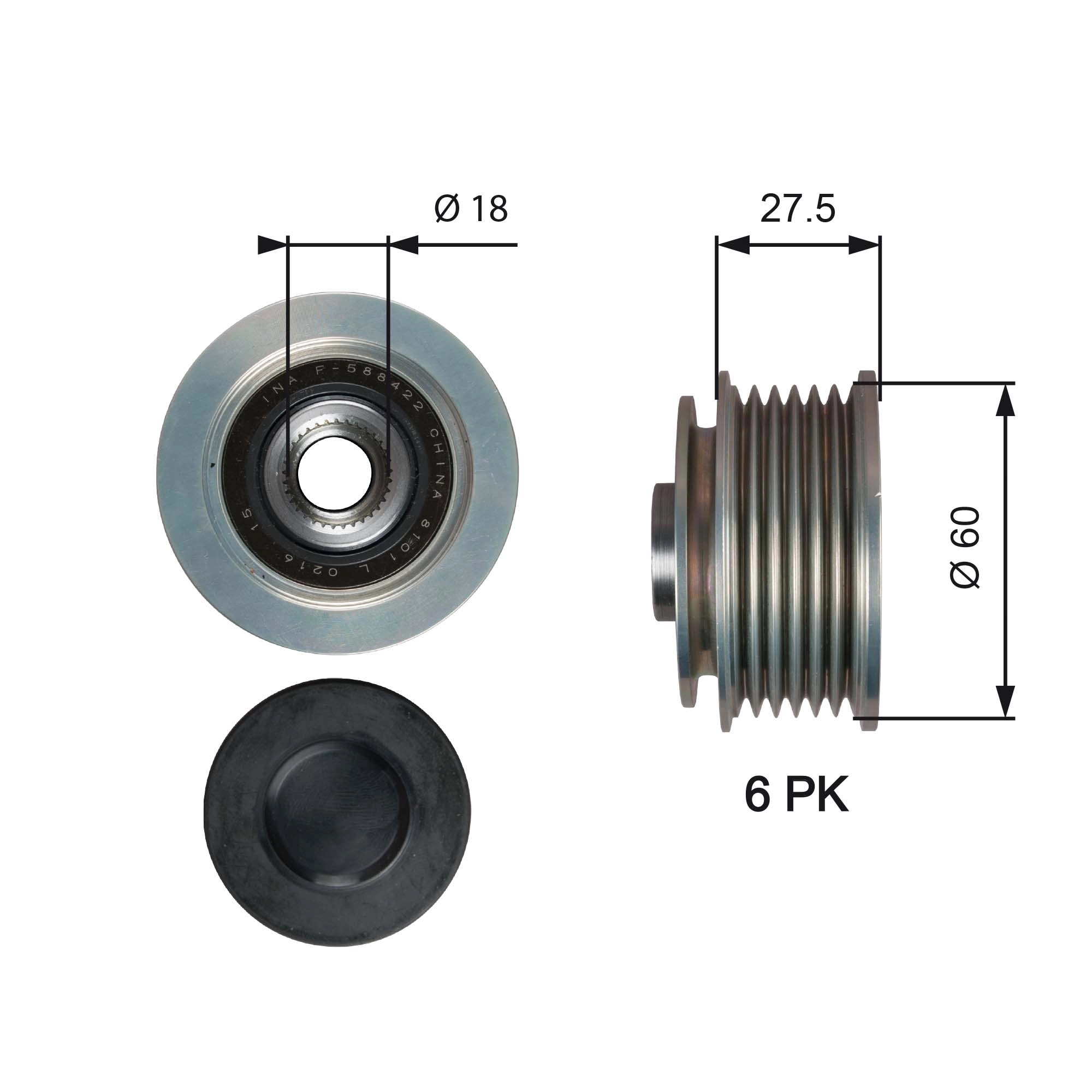 Alternator Freewheel Clutch