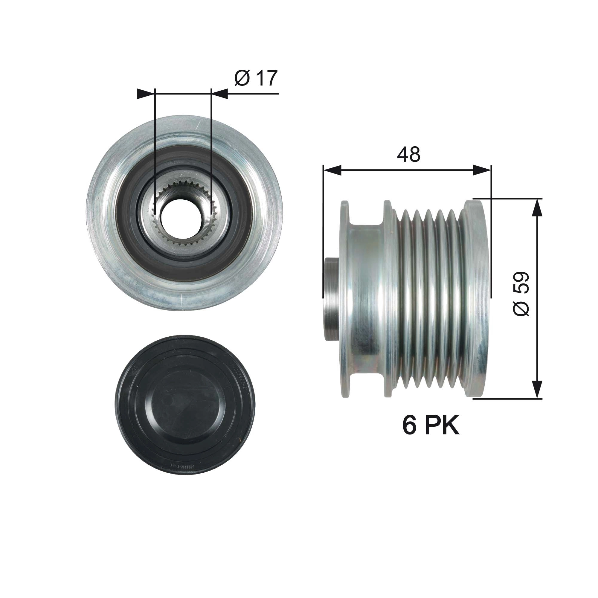 Alternator Freewheel Clutch
