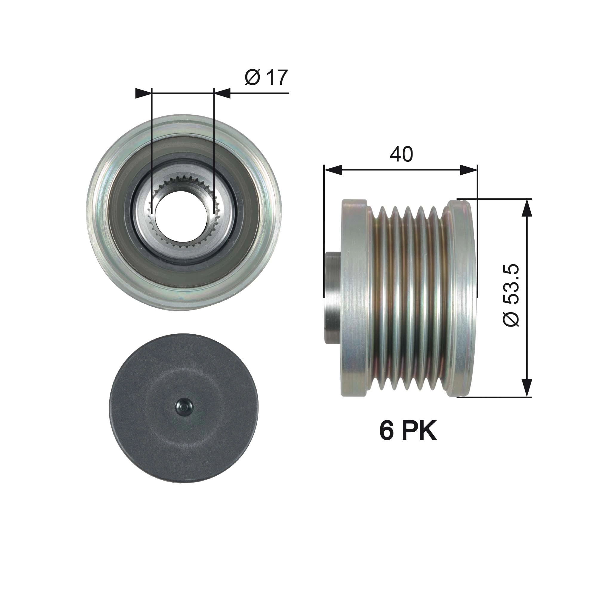 Alternator Freewheel Clutch