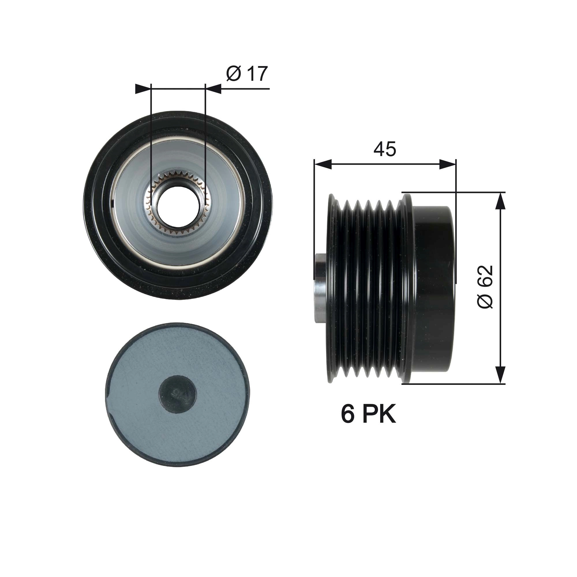 Alternator Freewheel Clutch