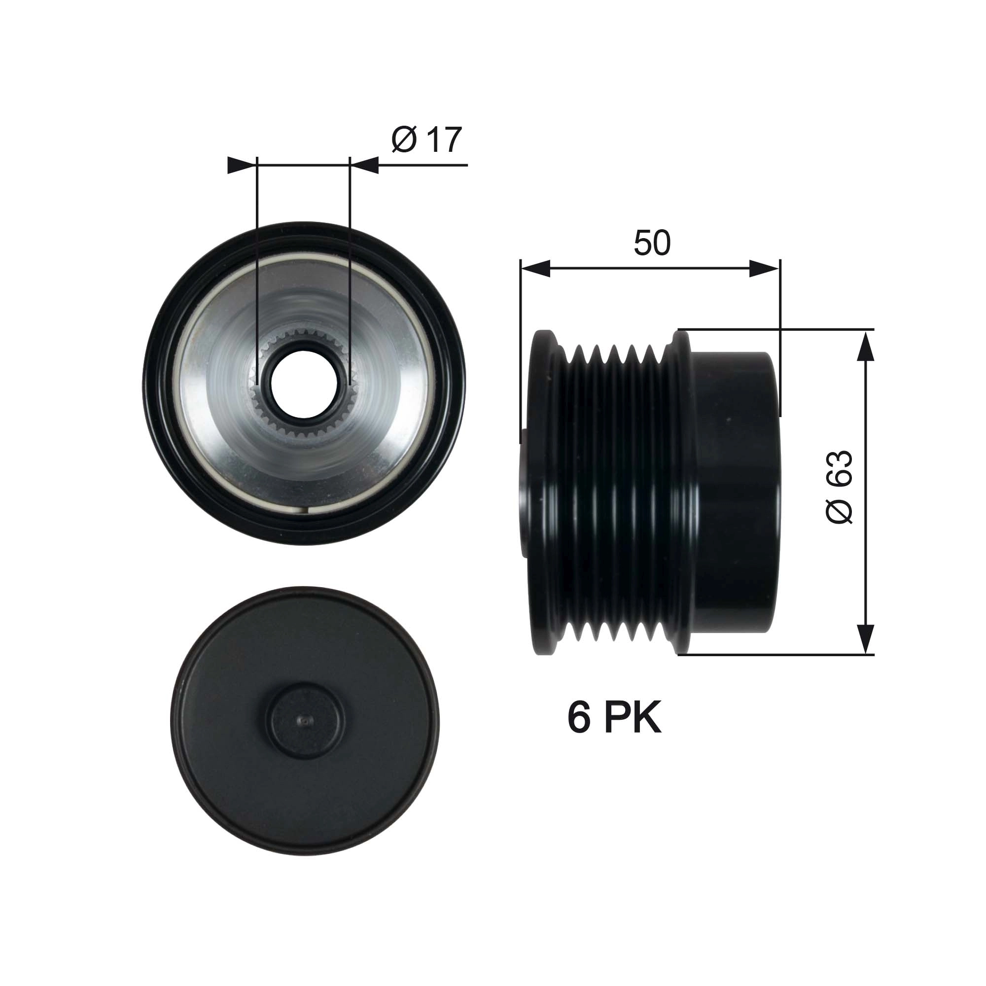 Alternator Freewheel Clutch