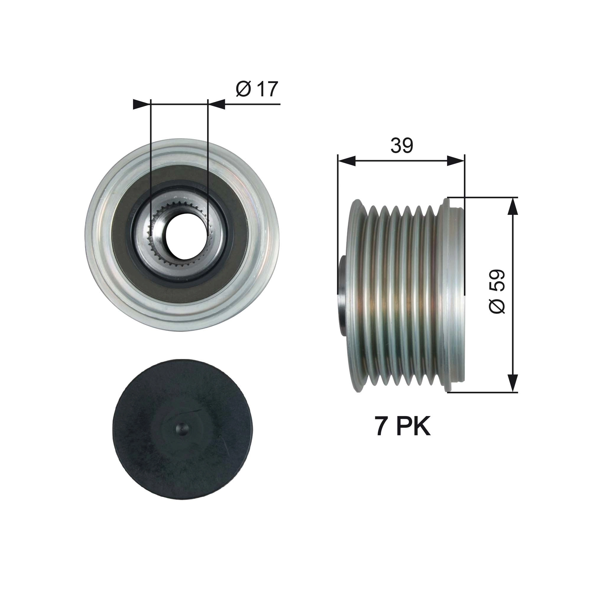 Alternator Freewheel Clutch