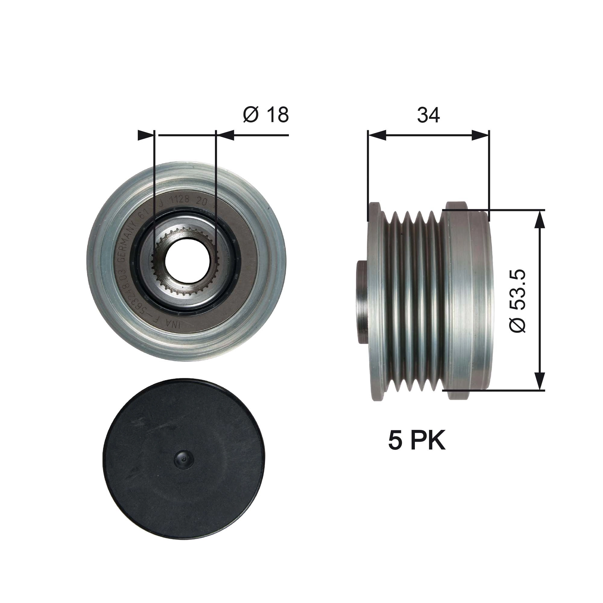 Alternator Freewheel Clutch