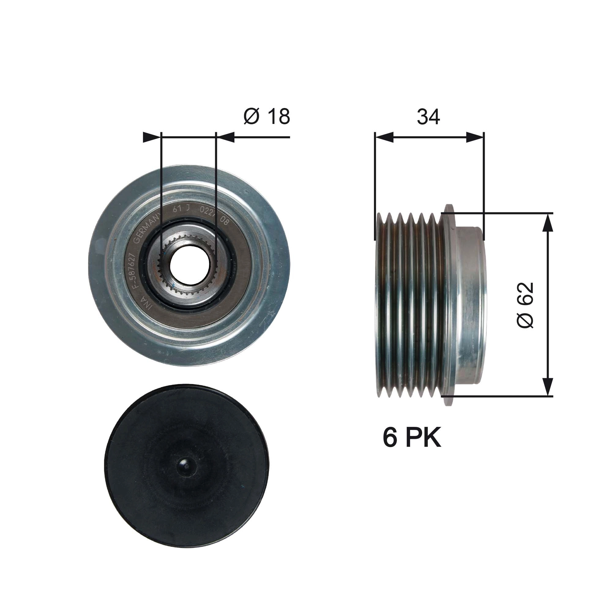 Alternator Freewheel Clutch