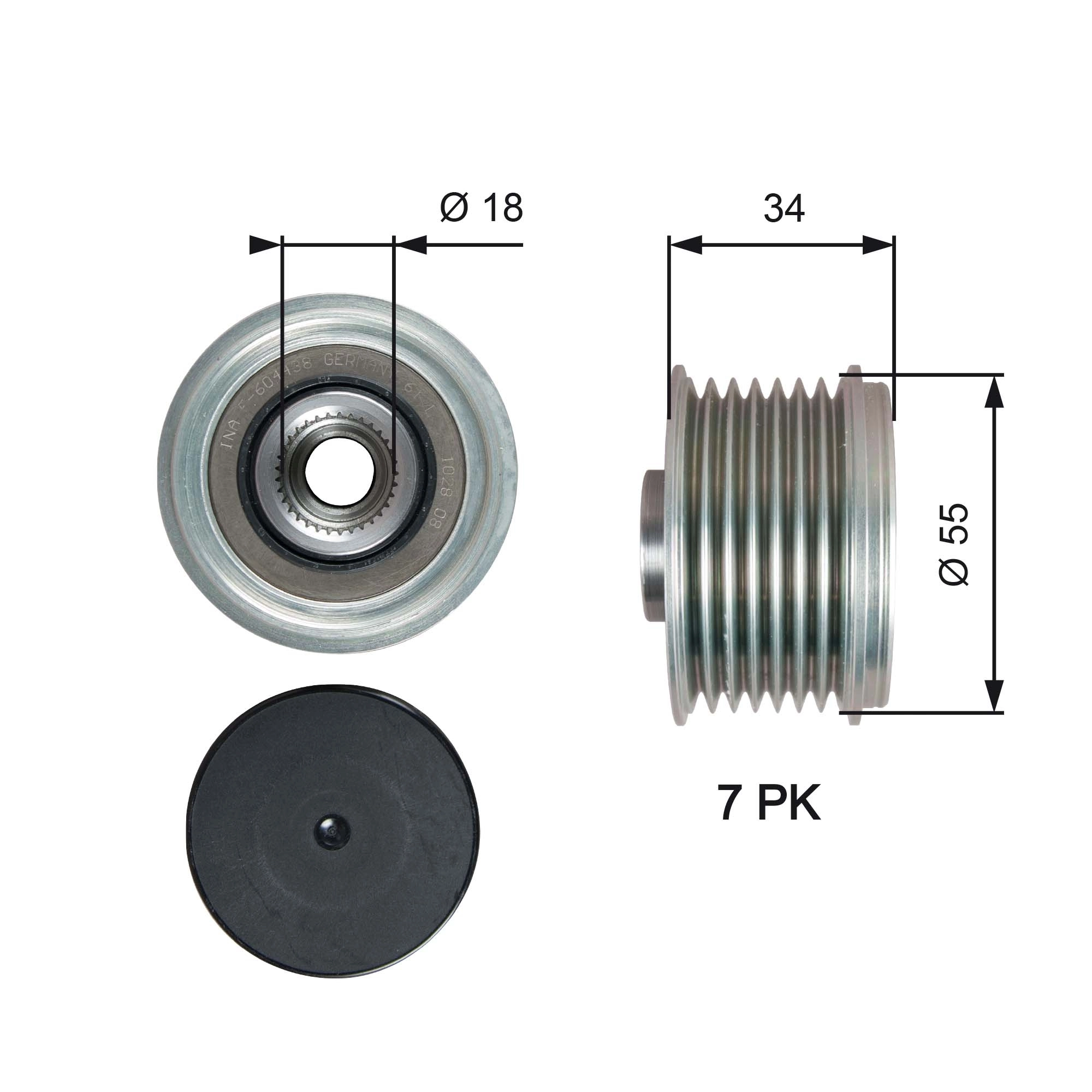 Alternator Freewheel Clutch