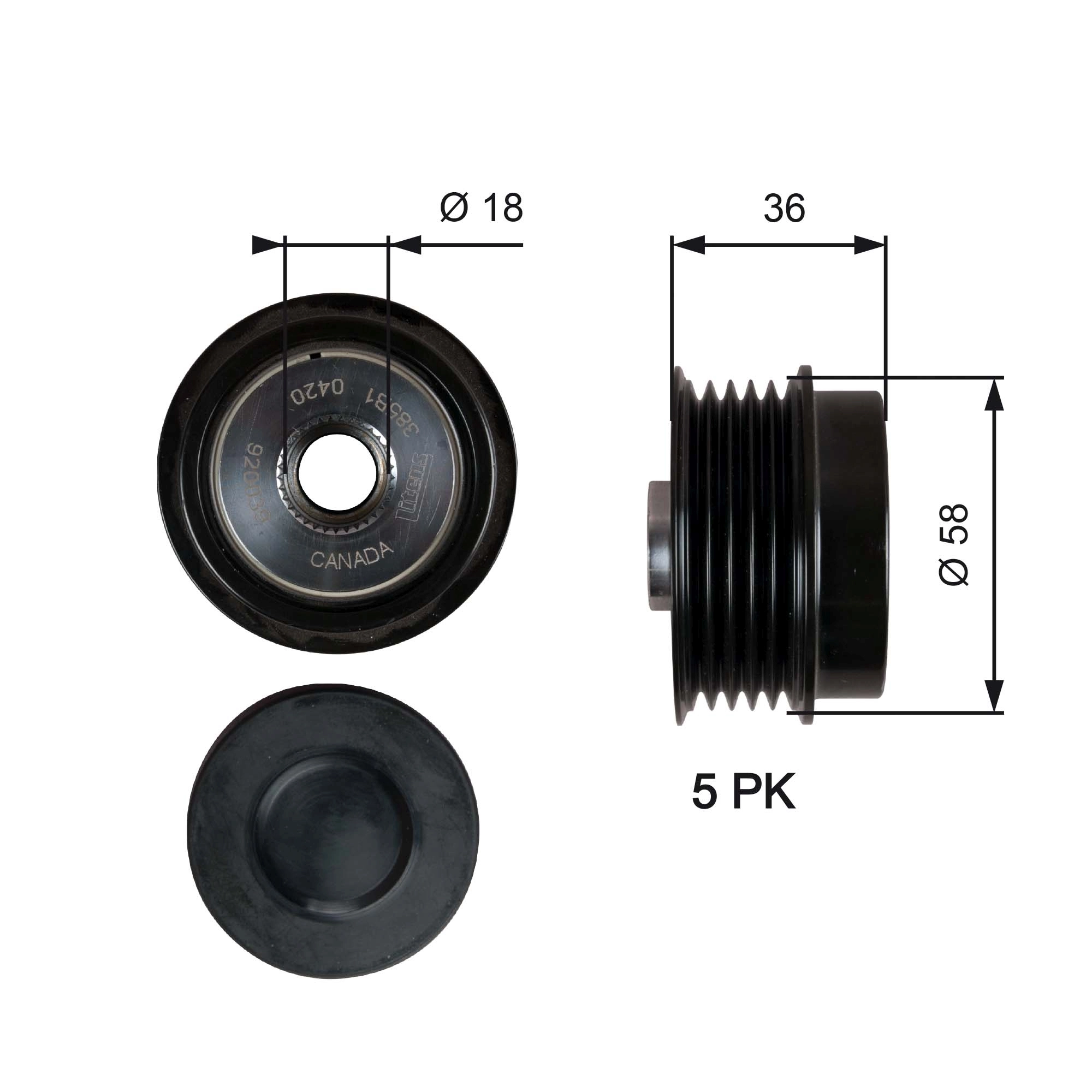 Alternator Freewheel Clutch