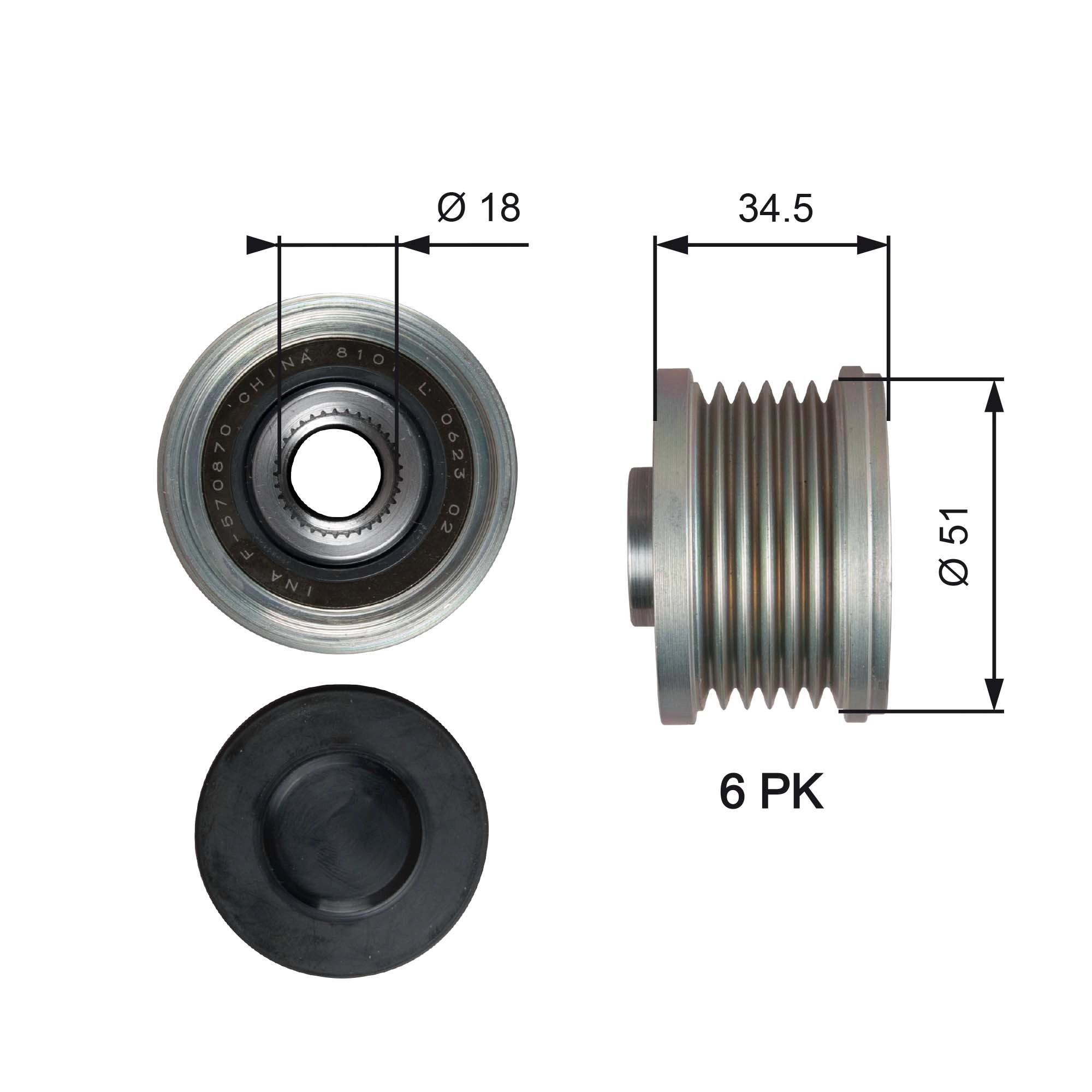 Alternator Freewheel Clutch