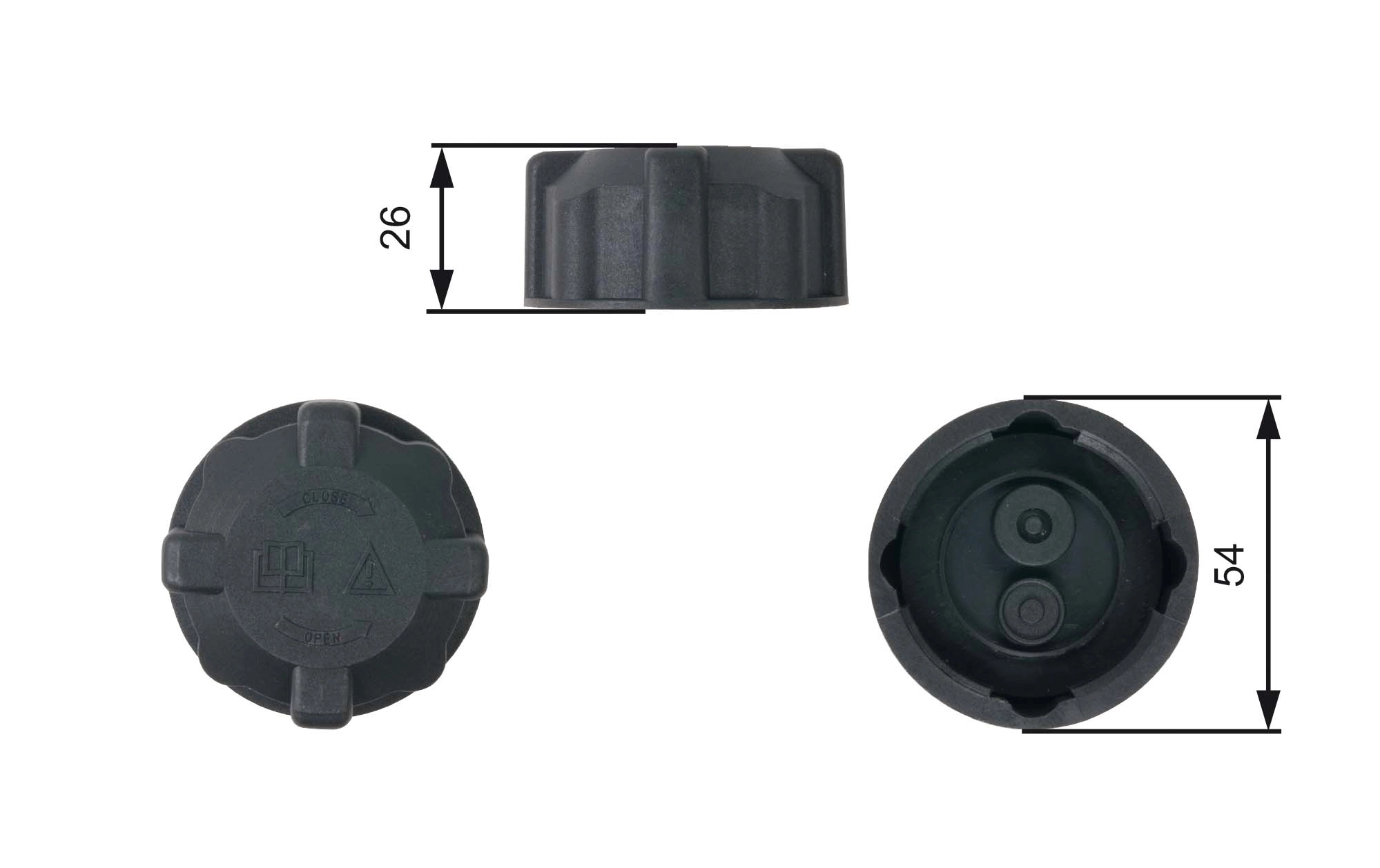 Cap, coolant tank