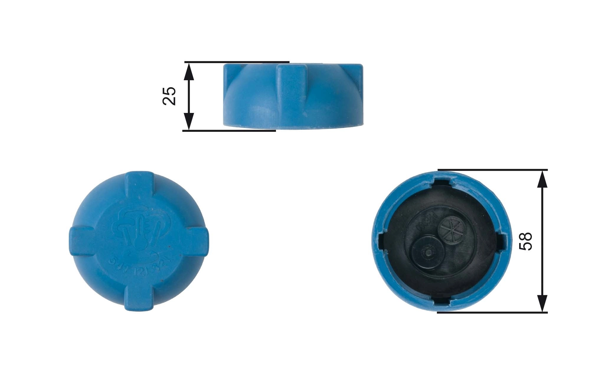 Cap, coolant tank