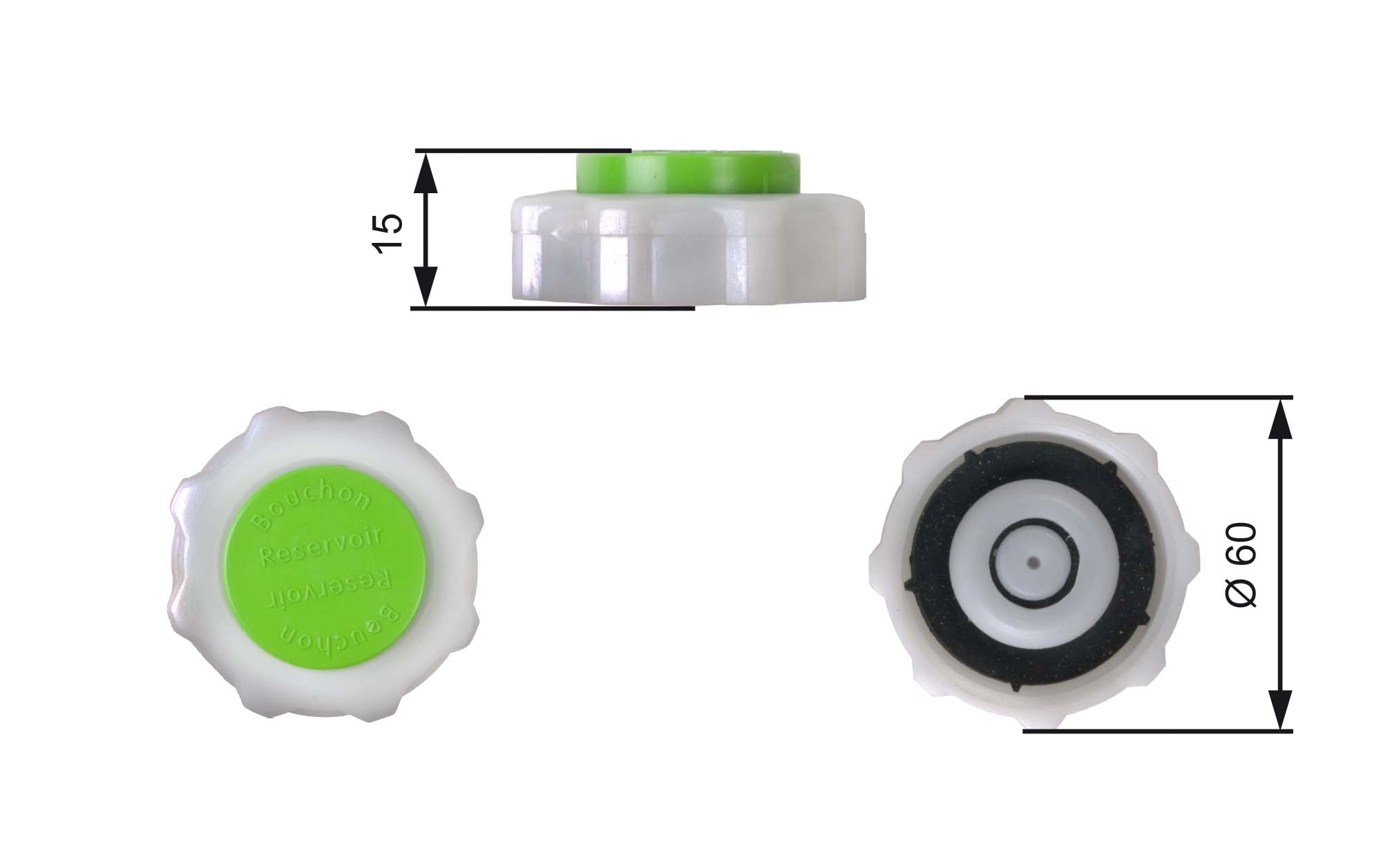 Cap, coolant tank