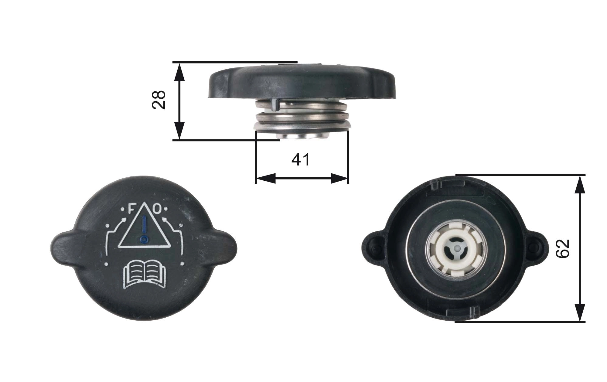 Cap, coolant tank