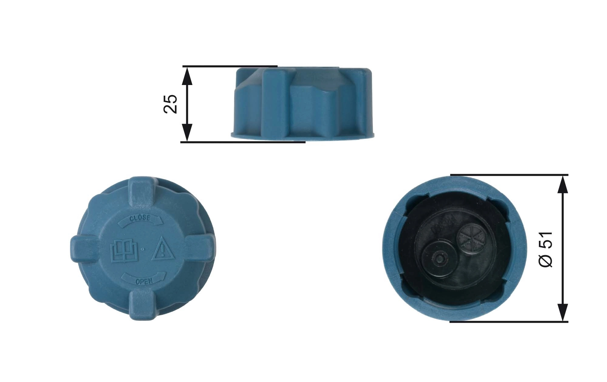 Cap, coolant tank