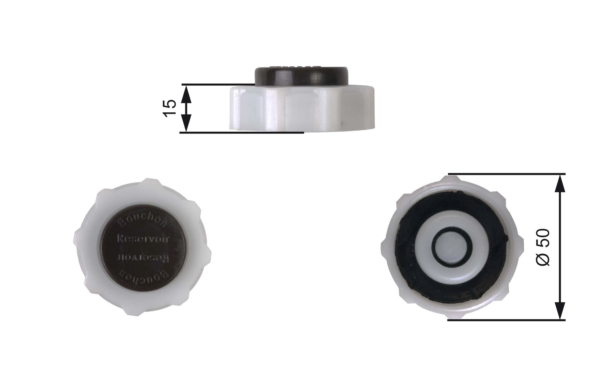 Cap, coolant tank