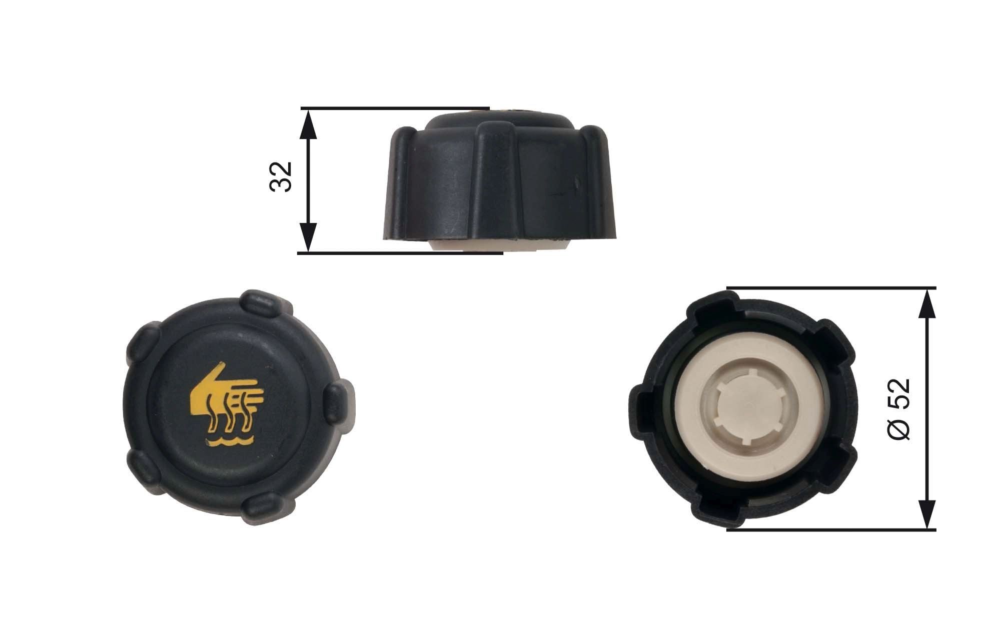 Cap, coolant tank