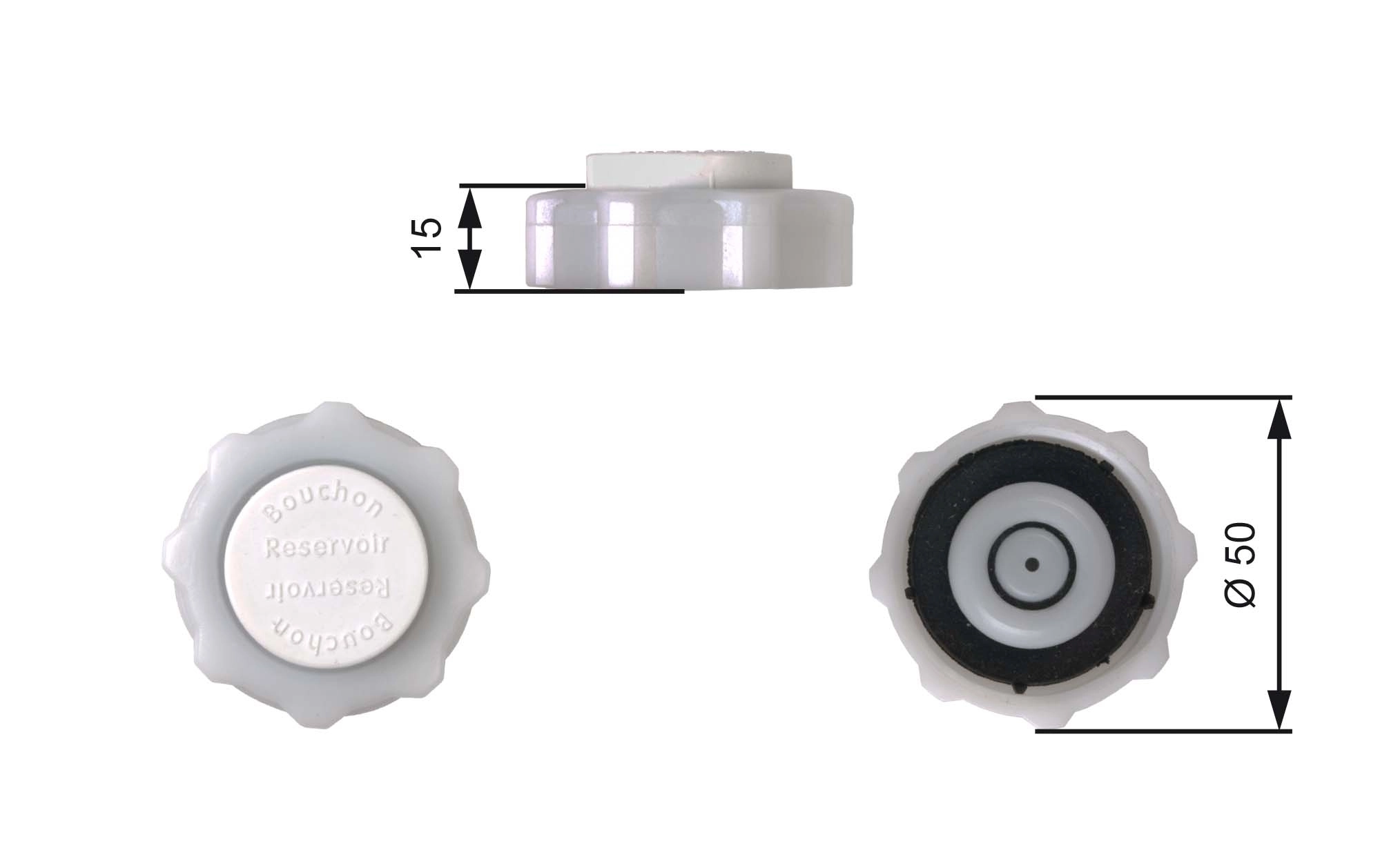 Cap, coolant tank