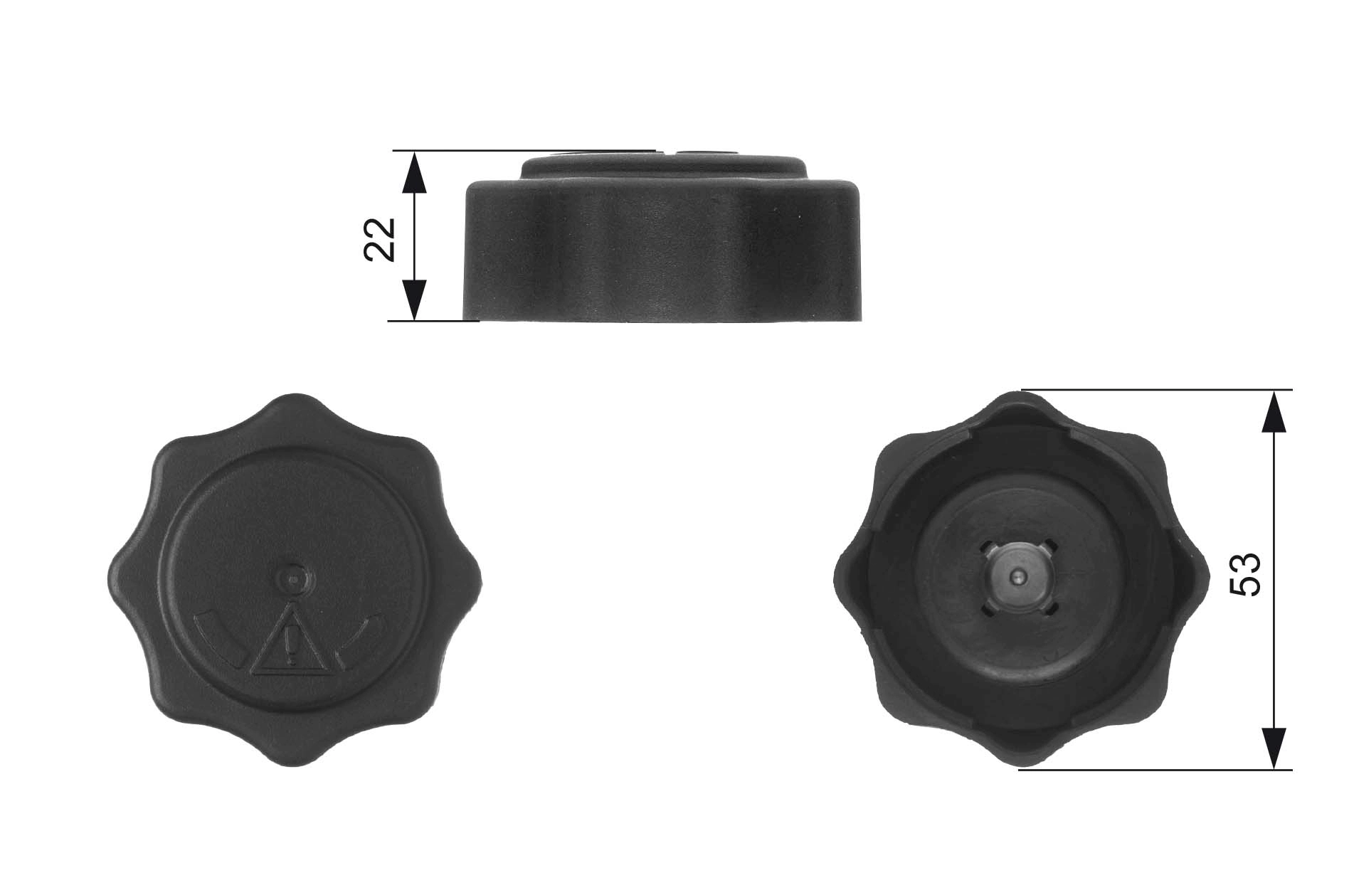 Cap, coolant tank