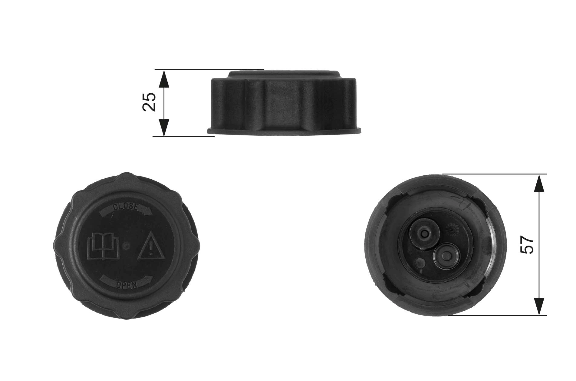 Cap, coolant tank