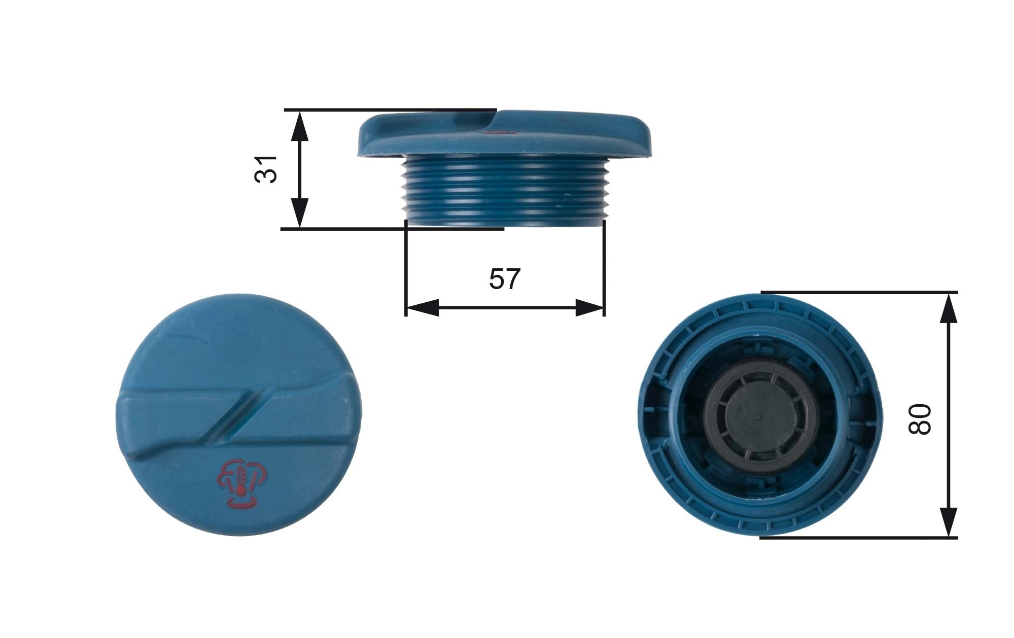 Cap, coolant tank