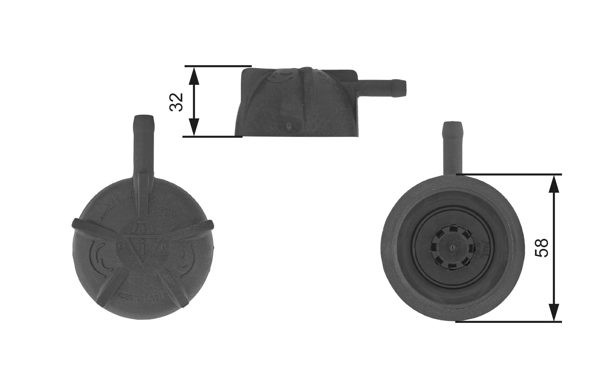 Cap, coolant tank