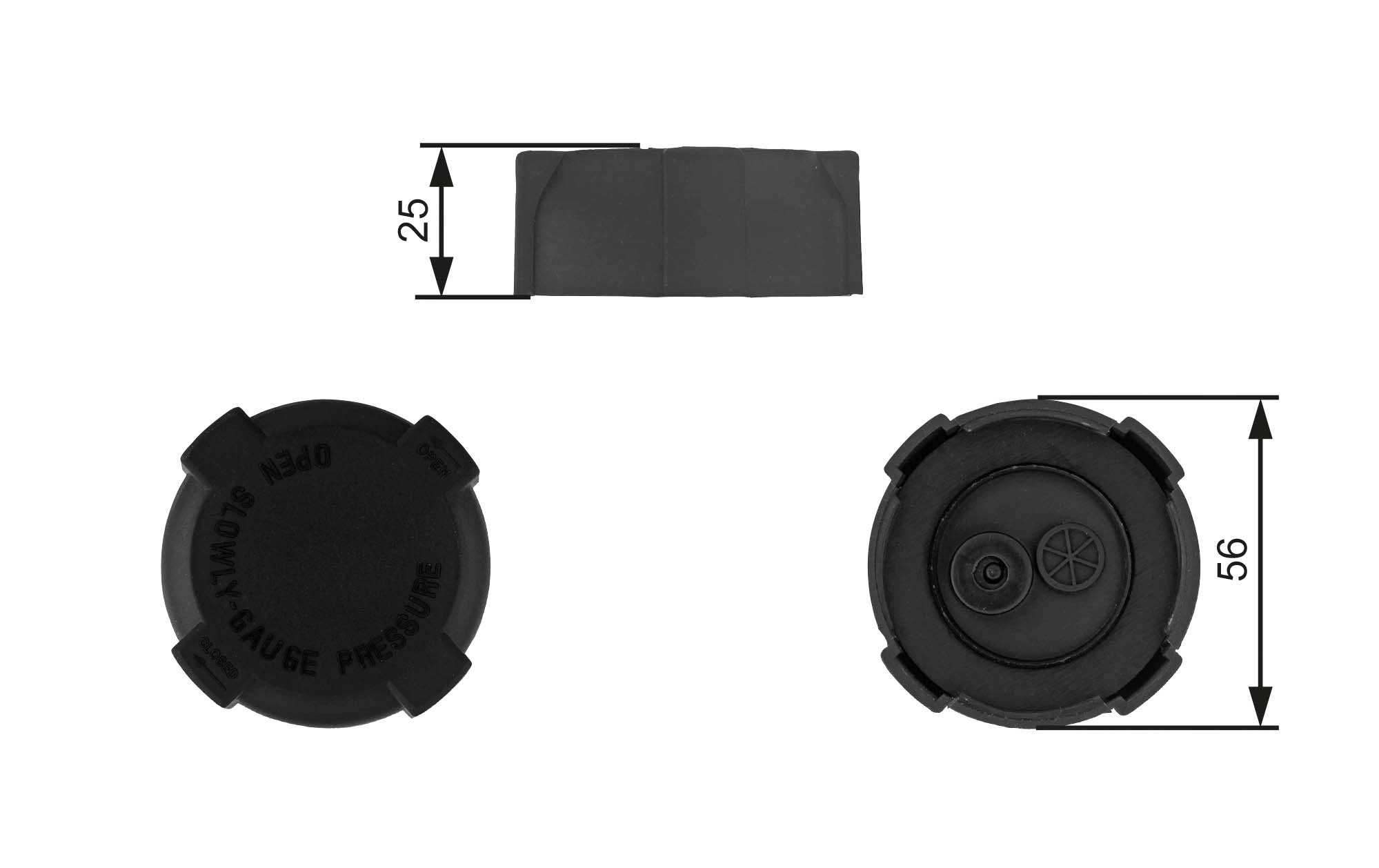 Cap, coolant tank