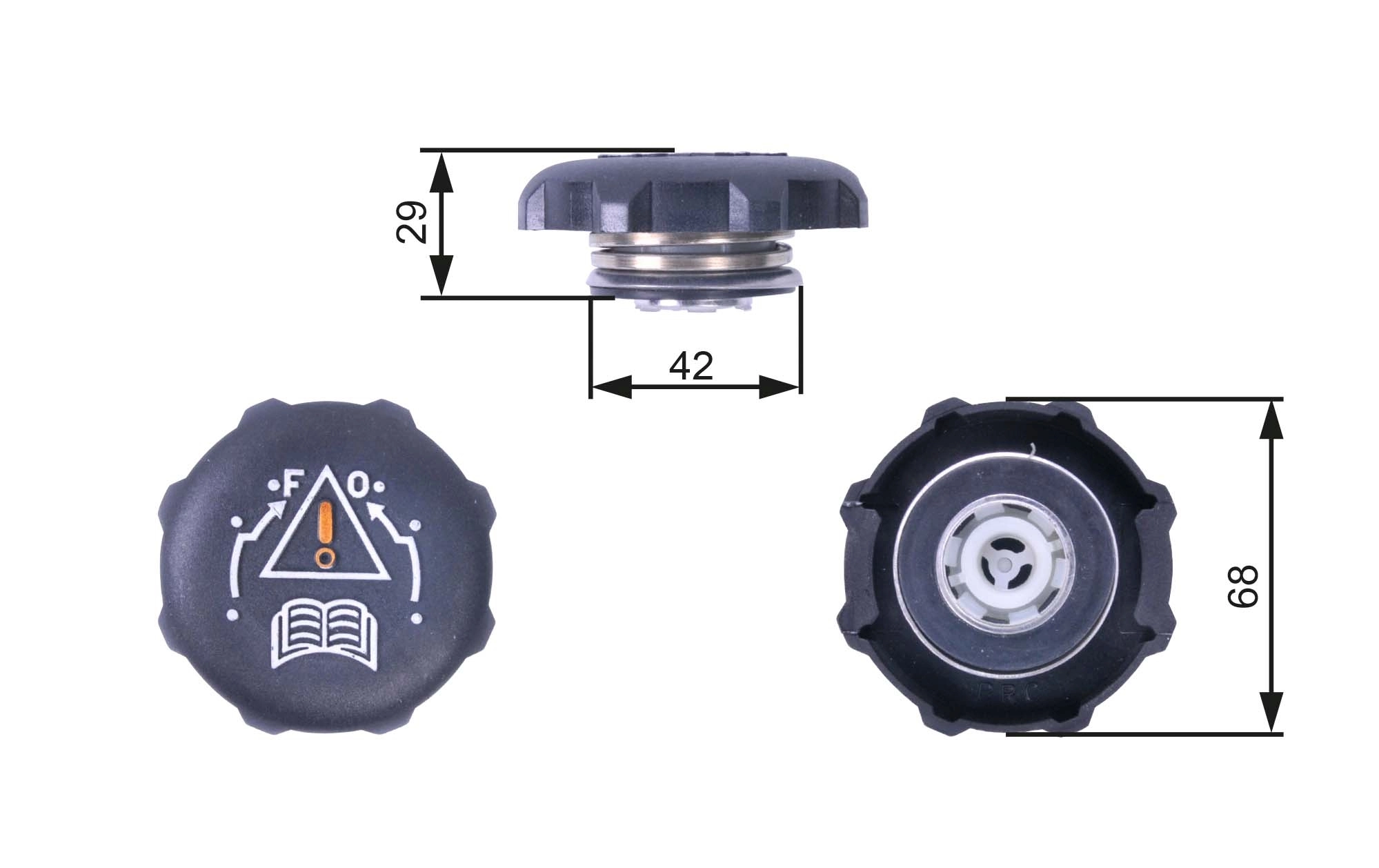 Cap, coolant tank