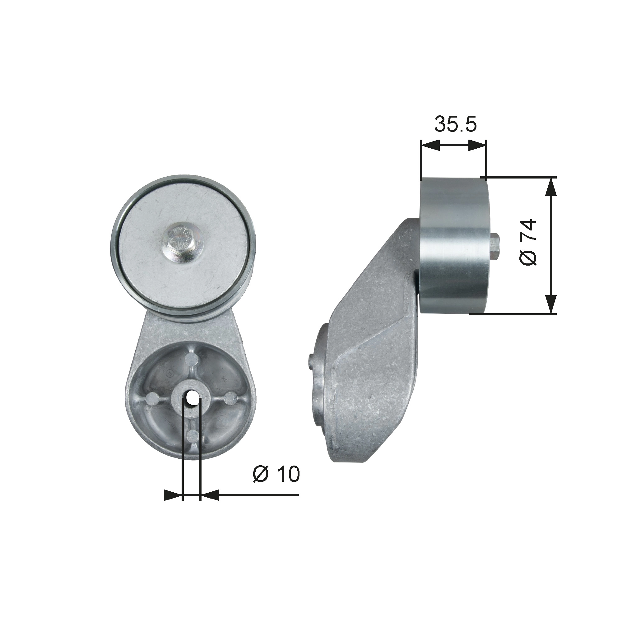 Deflection/Guide Pulley, V-ribbed belt