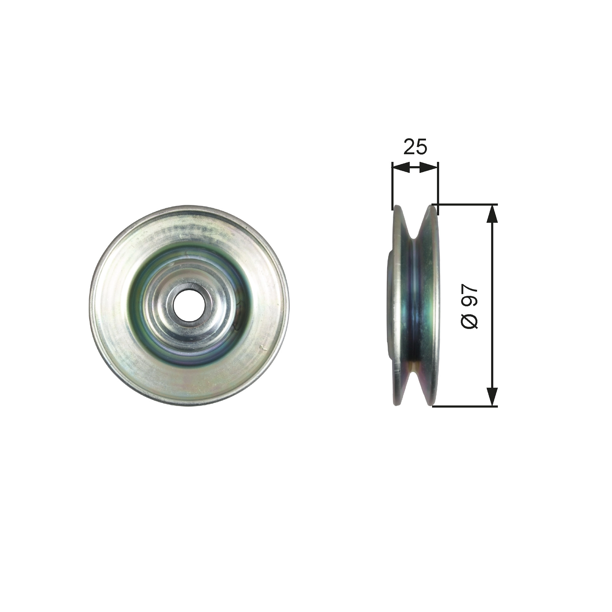 Deflection Pulley/Guide Pulley, V-belt