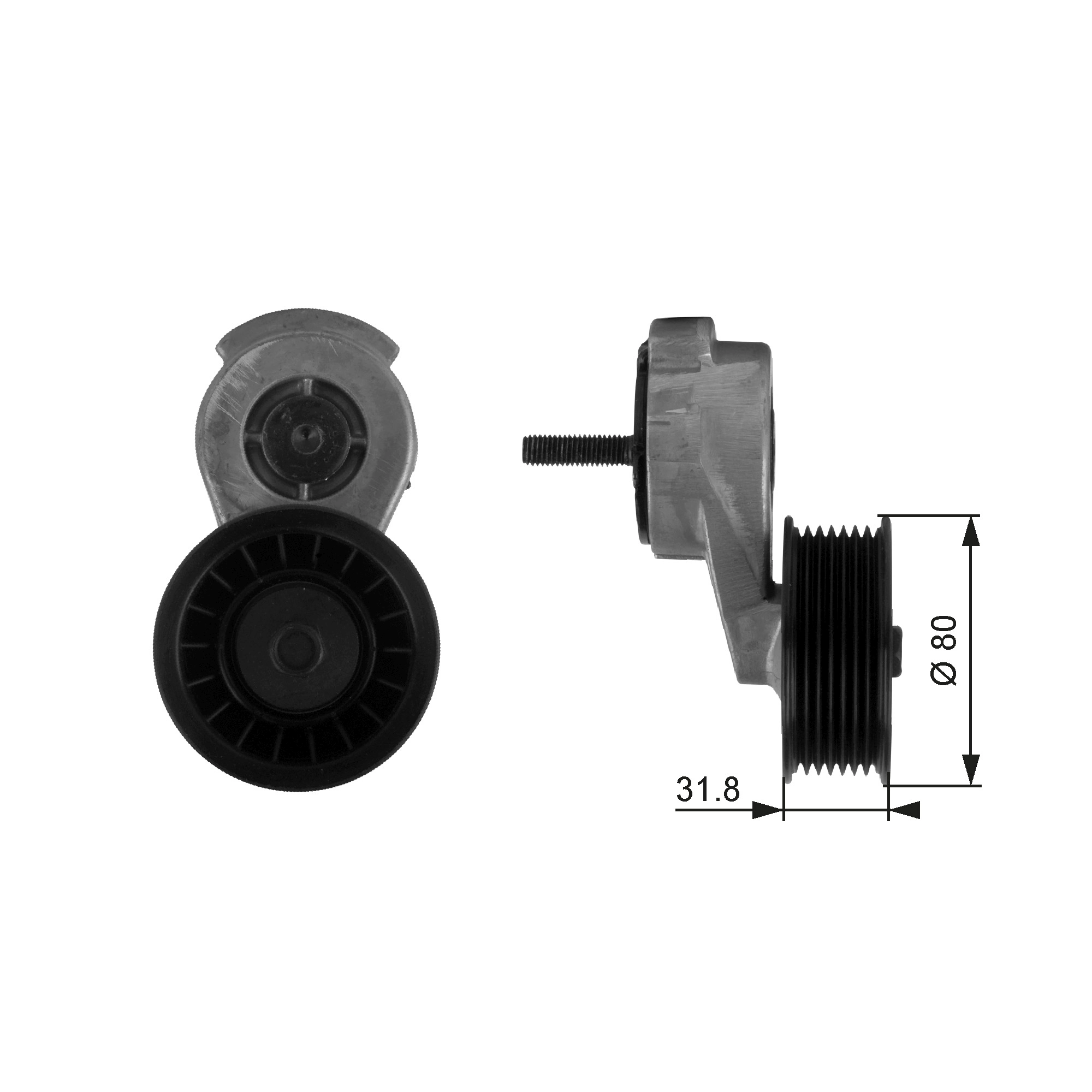 Belt Tensioner, V-ribbed belt