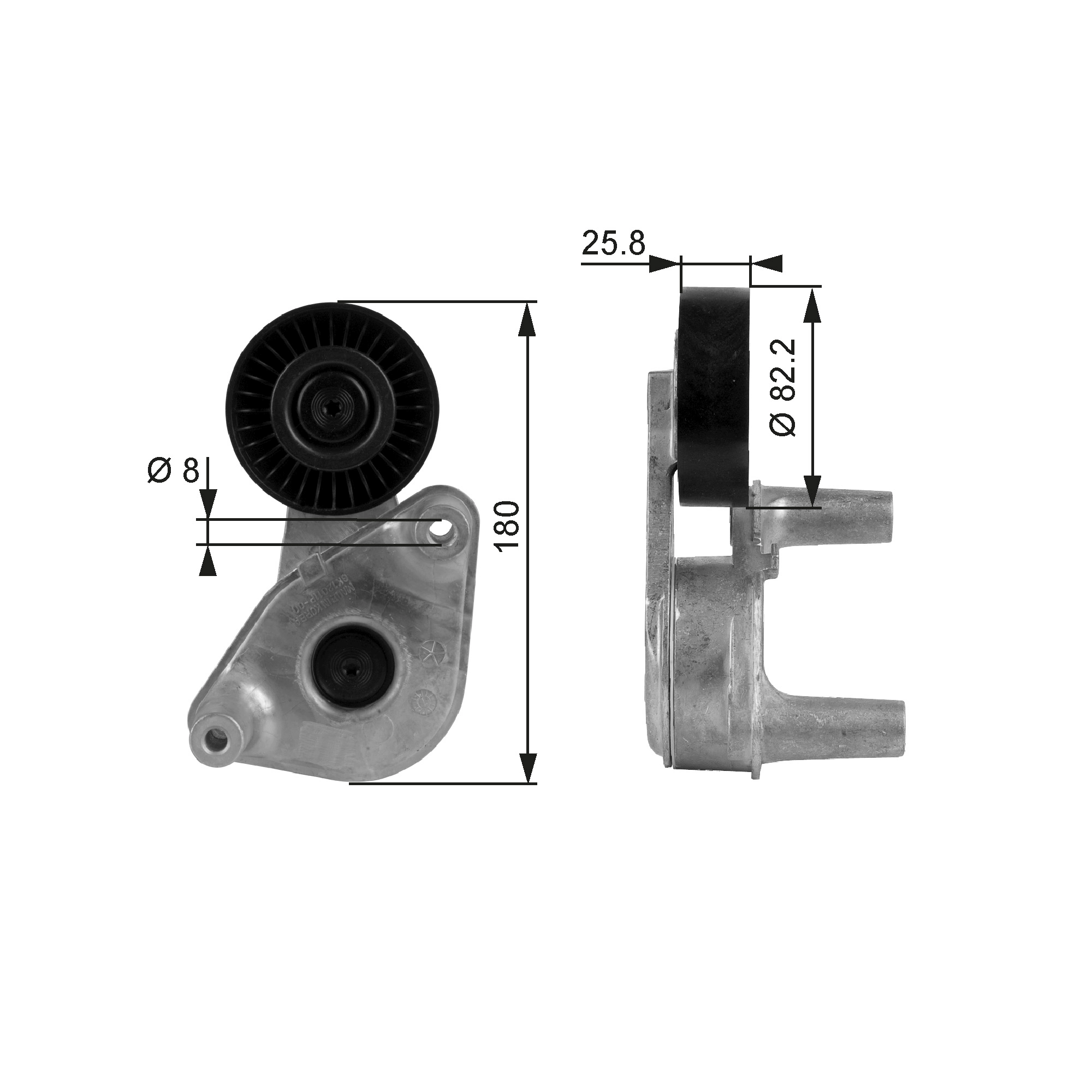 Belt Tensioner, V-ribbed belt