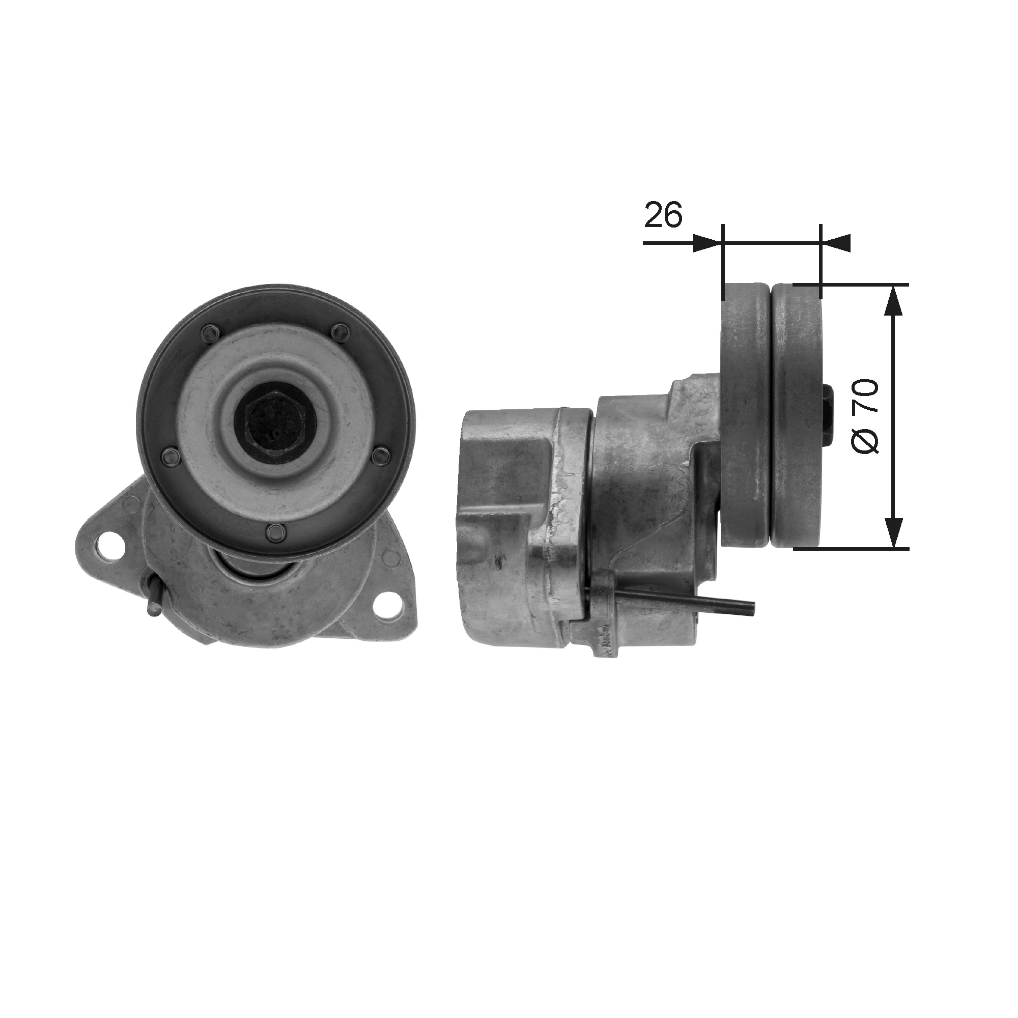 Belt Tensioner, V-ribbed belt