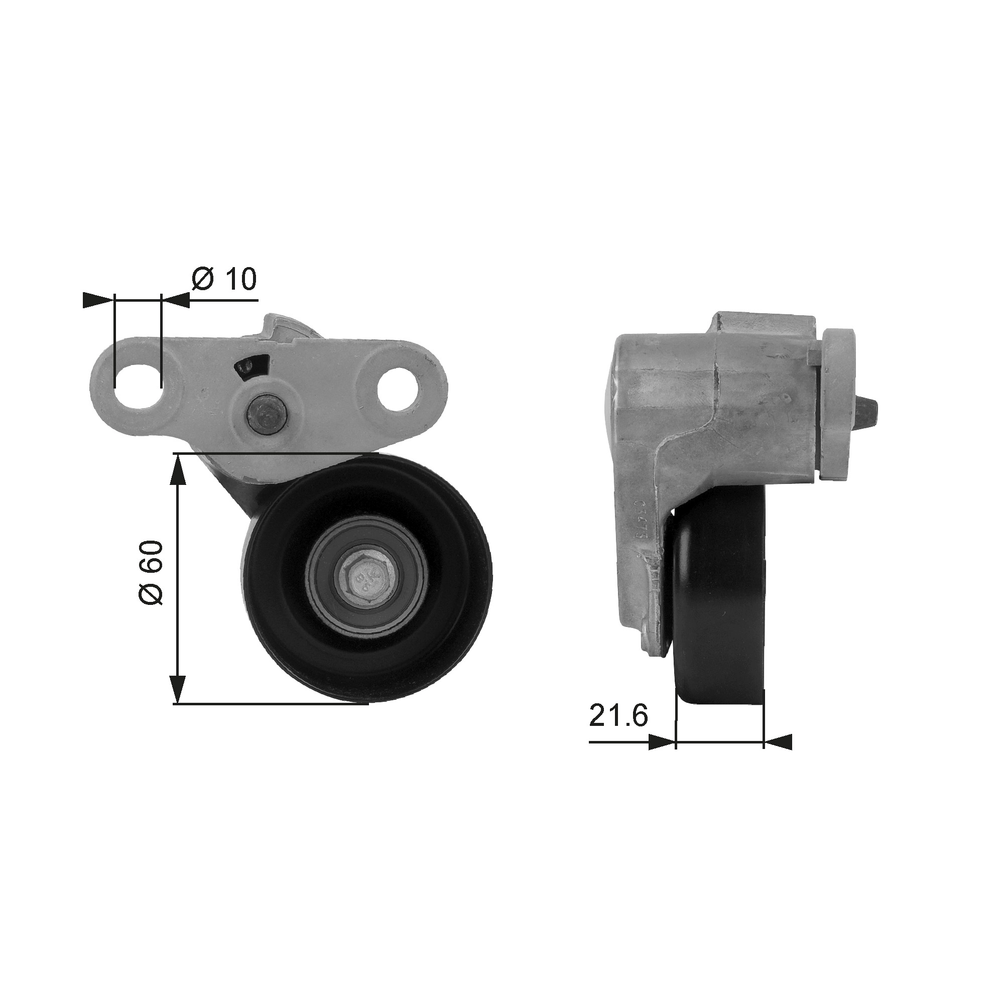 Belt Tensioner, V-ribbed belt