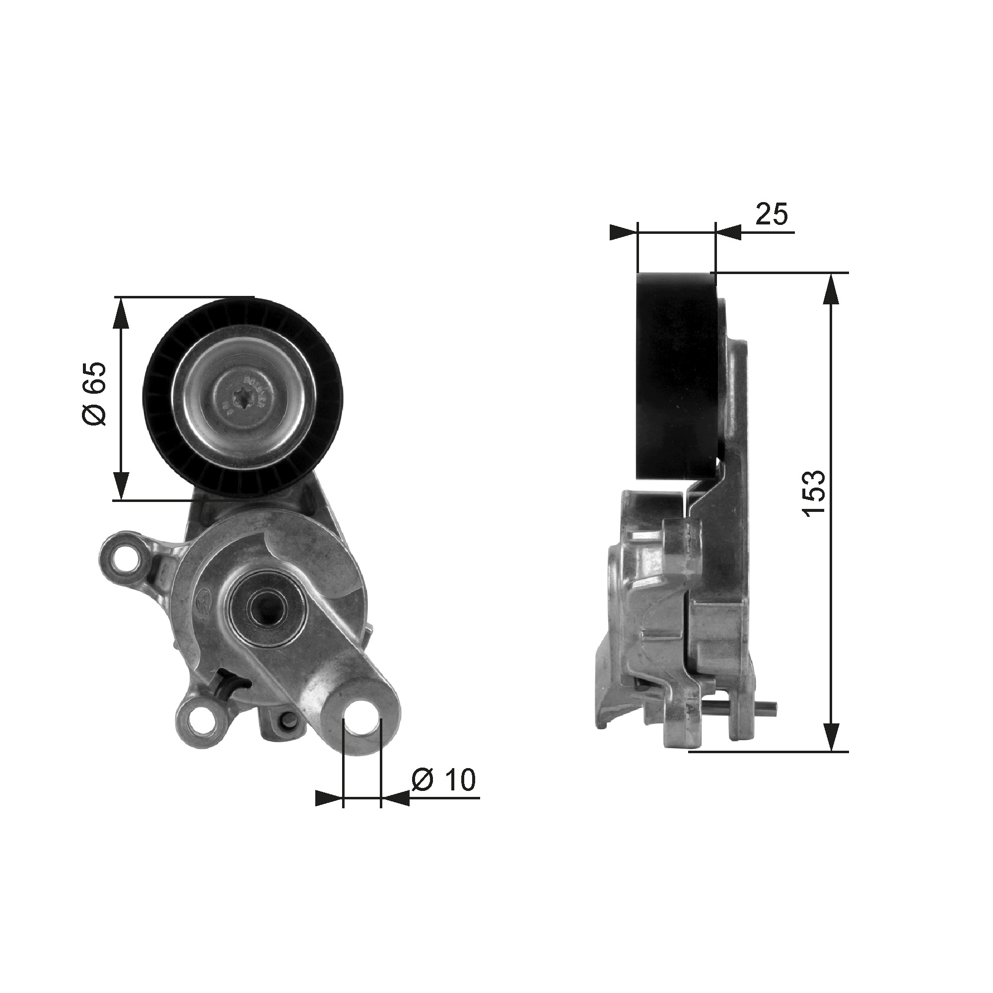 Belt Tensioner, V-ribbed belt