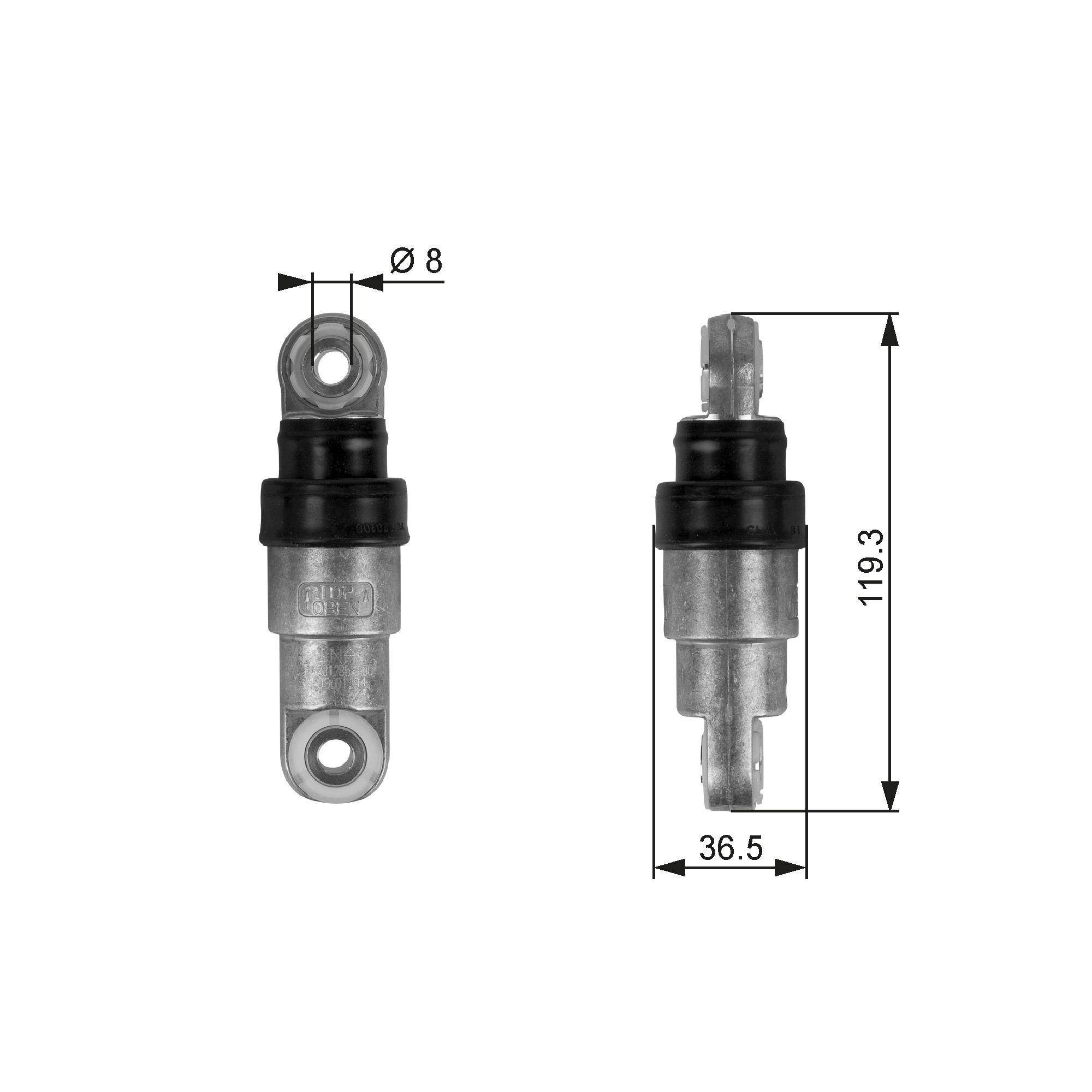 Vibration Damper, V-ribbed belt