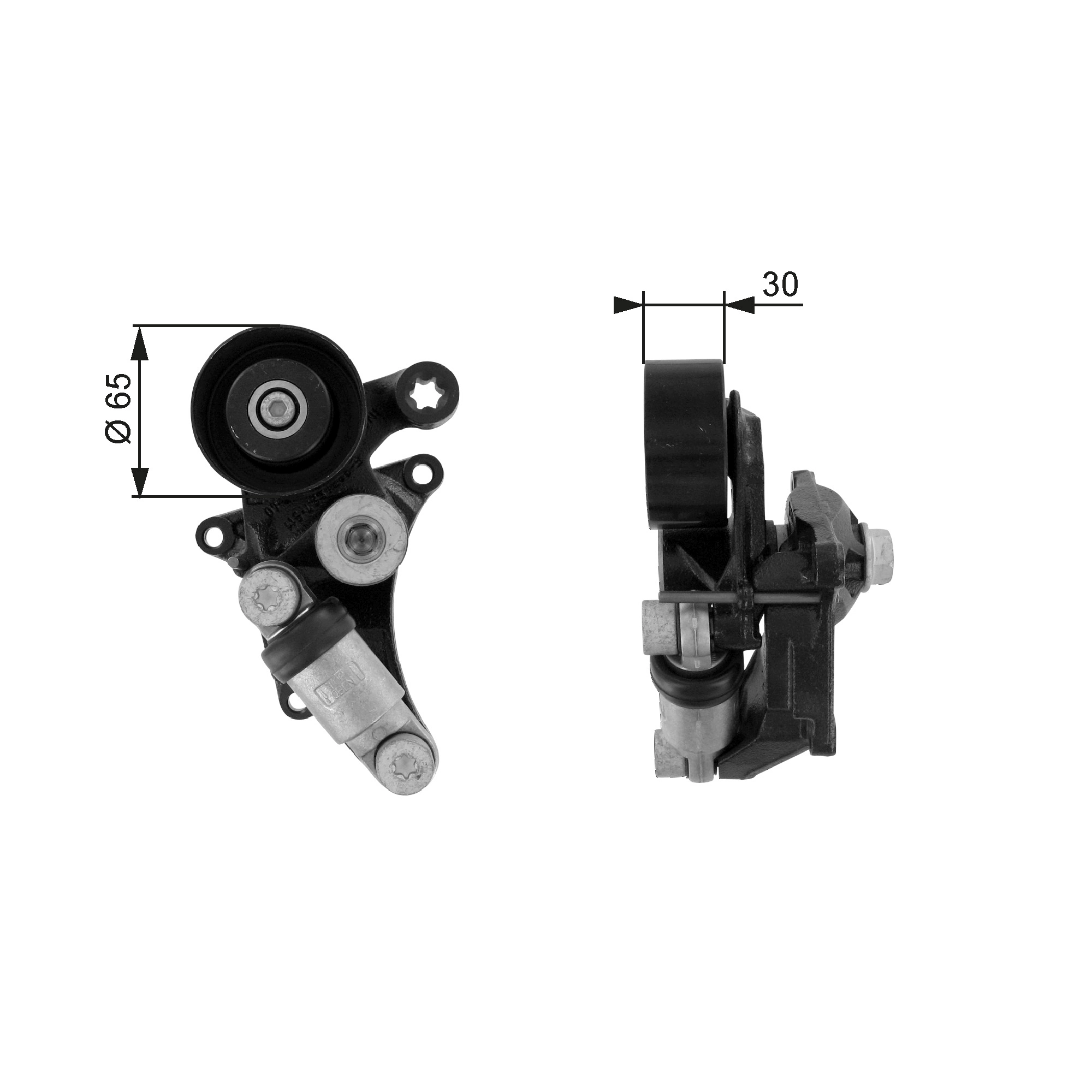 Belt Tensioner, V-ribbed belt