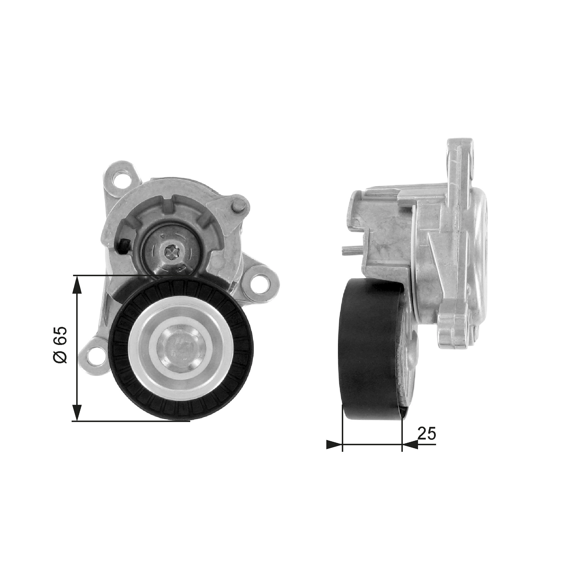 Belt Tensioner, V-ribbed belt