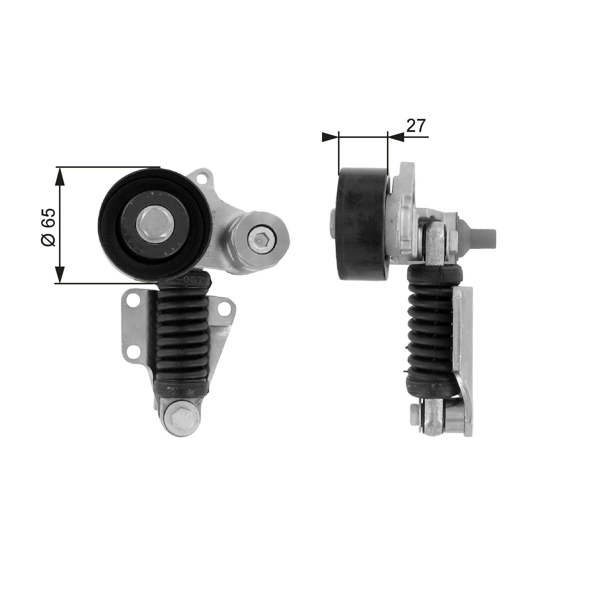 Belt Tensioner, V-ribbed belt