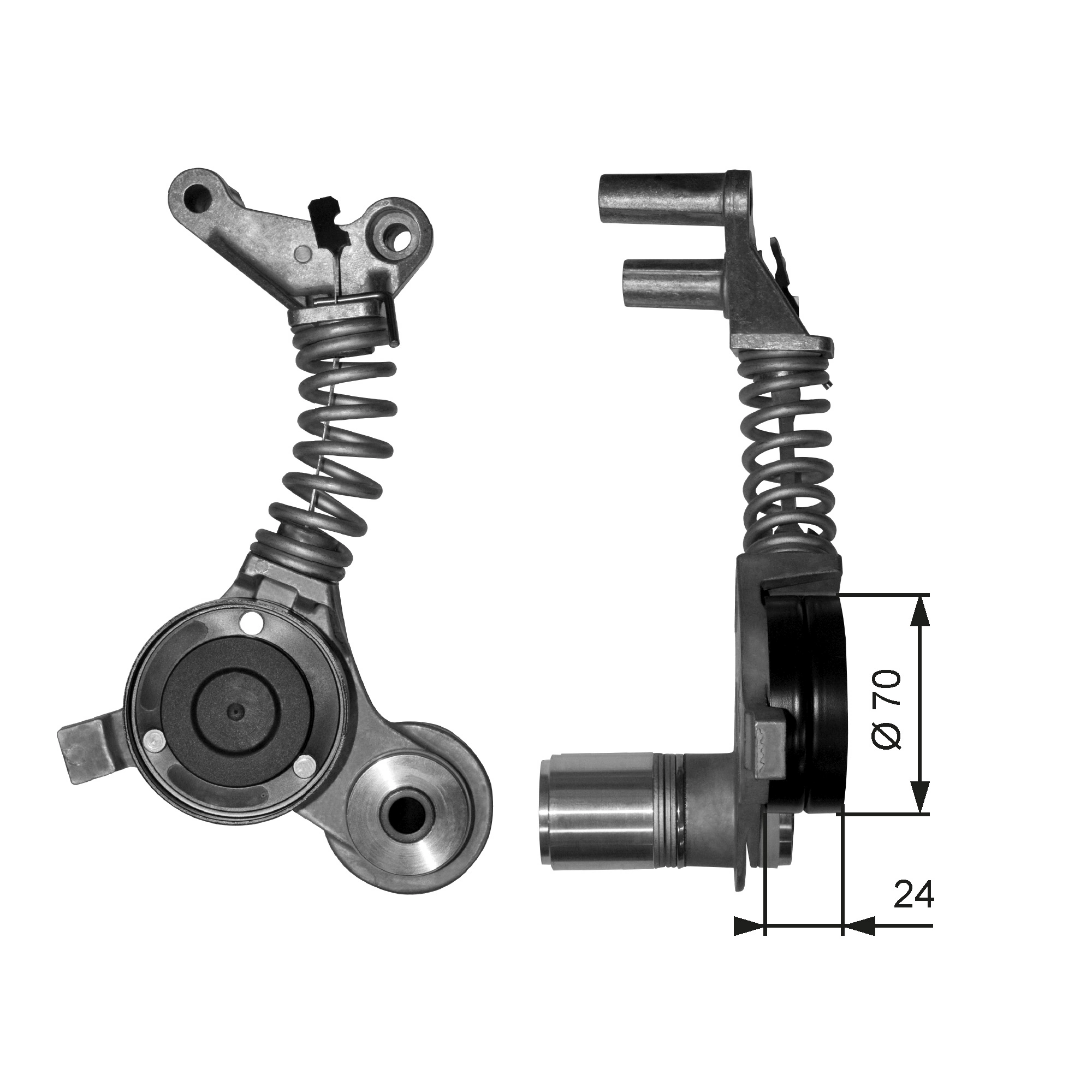 Belt Tensioner, V-ribbed belt