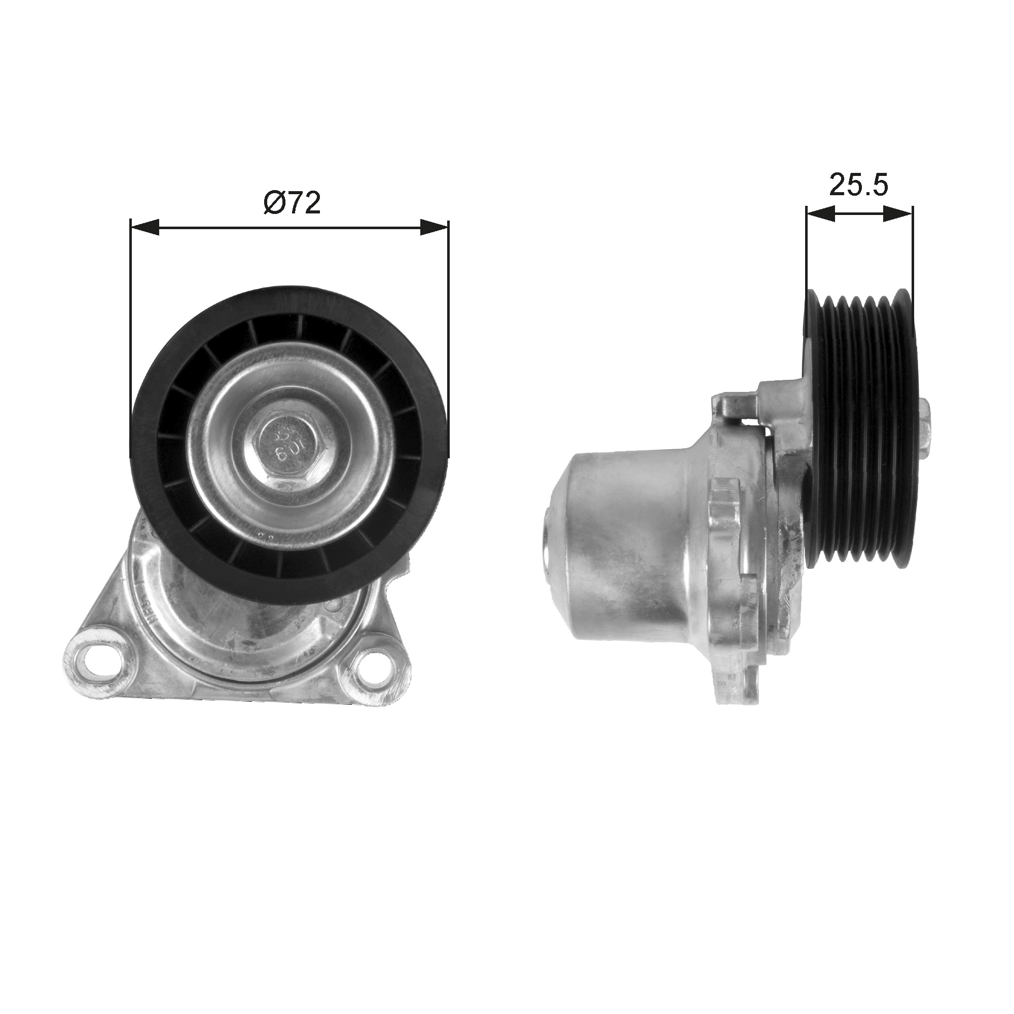 Belt Tensioner, V-ribbed belt