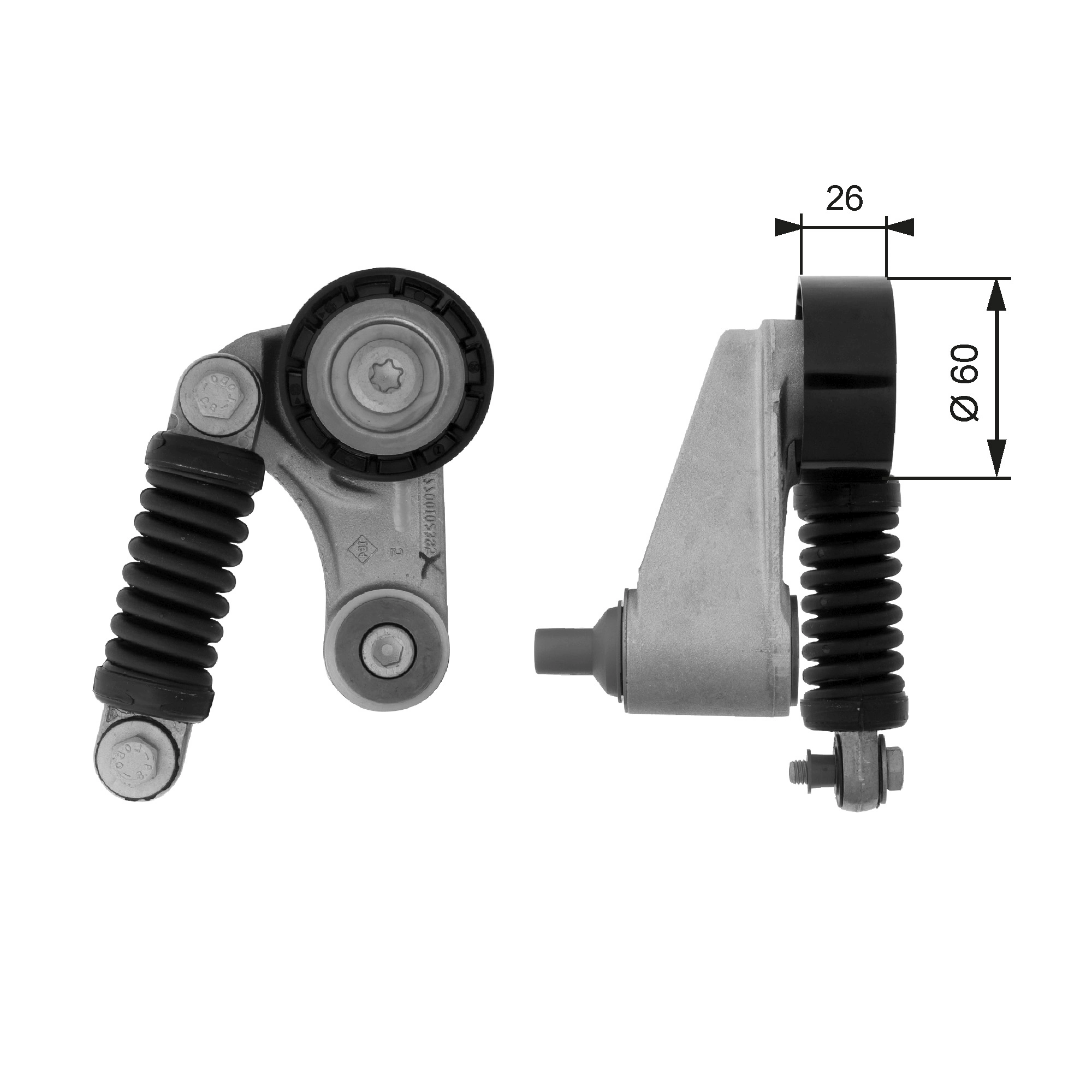 Belt Tensioner, V-ribbed belt