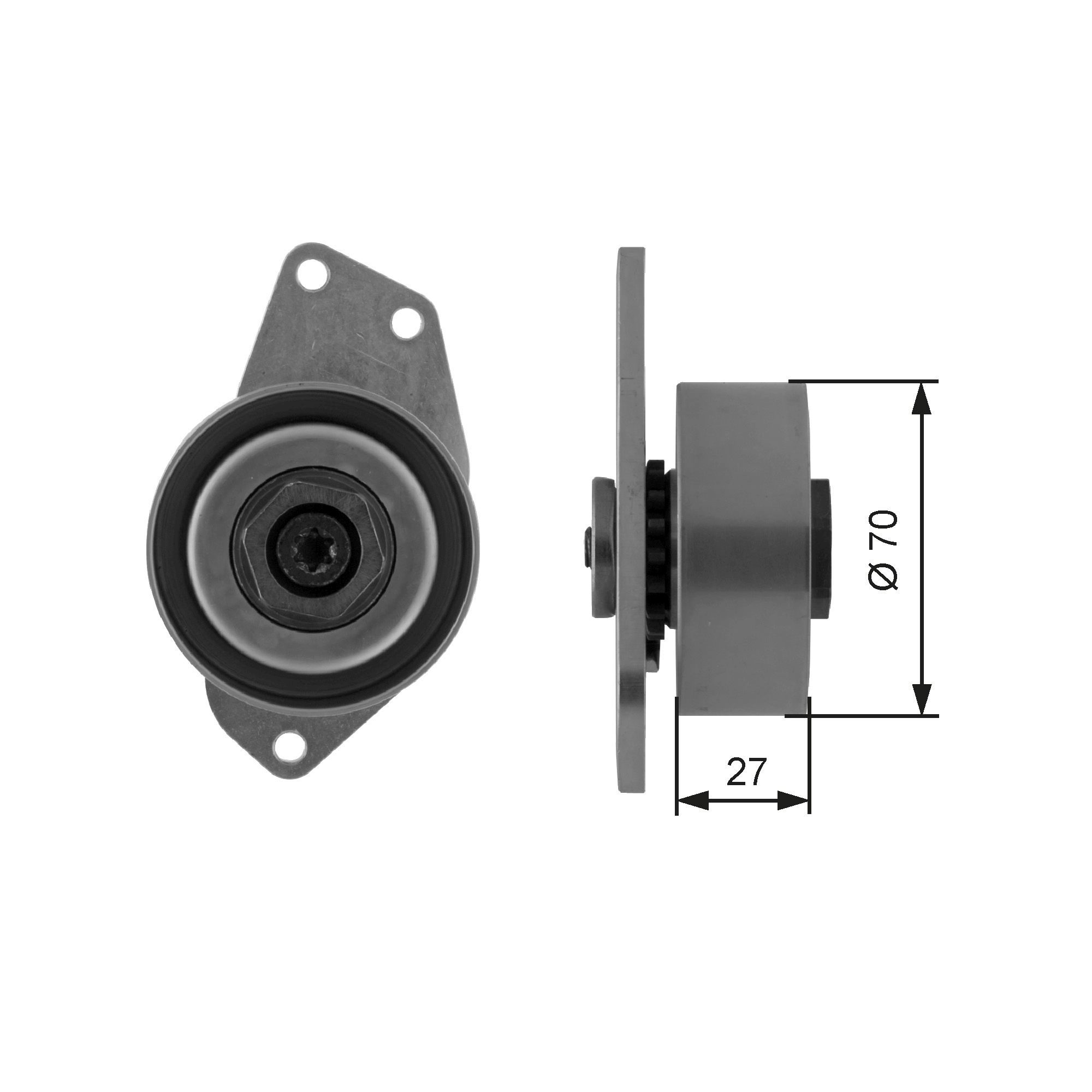 Belt Tensioner, V-ribbed belt