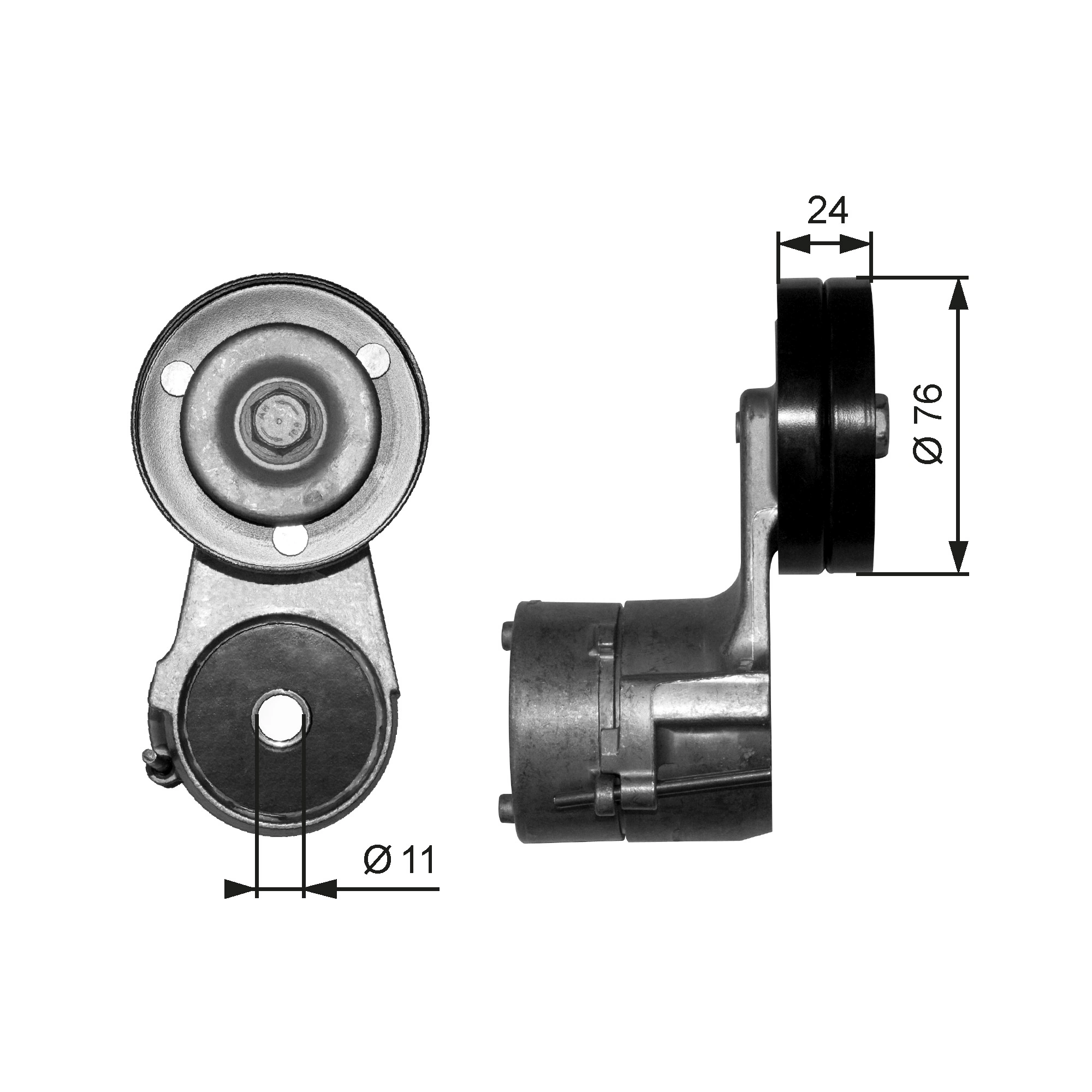Belt Tensioner, V-ribbed belt
